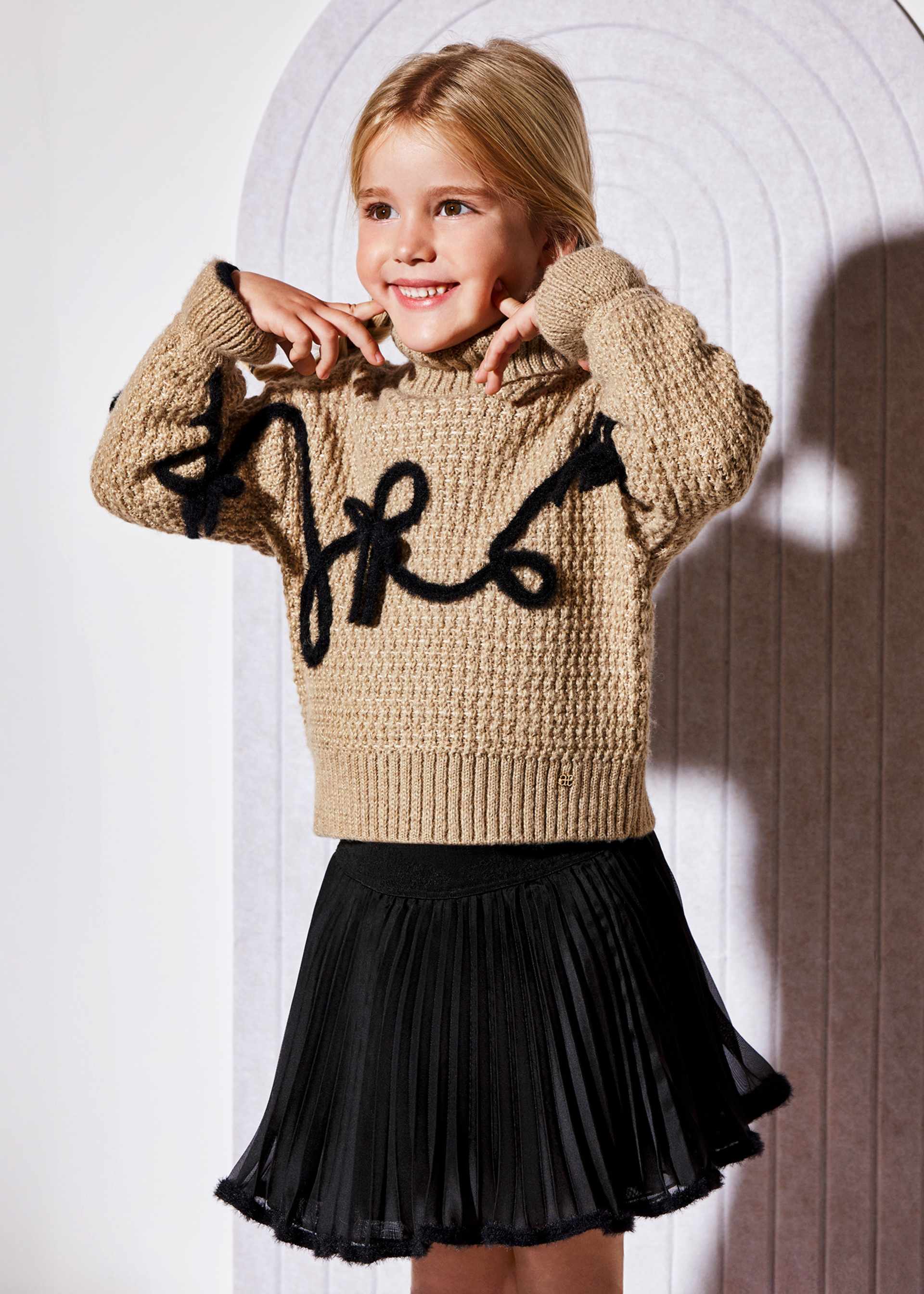 Set fusta din tricot fetita