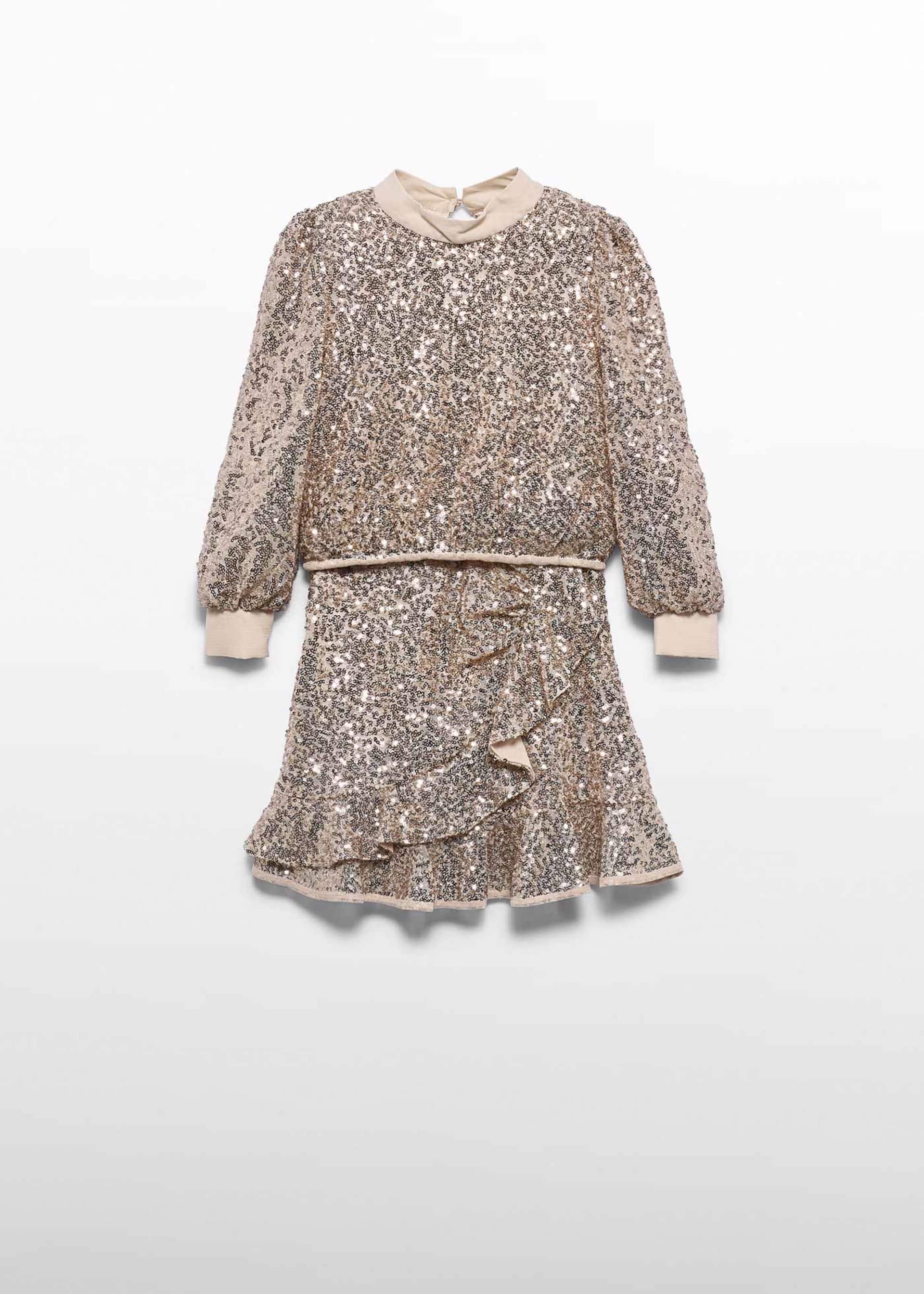 Girls' sequinned skirt set