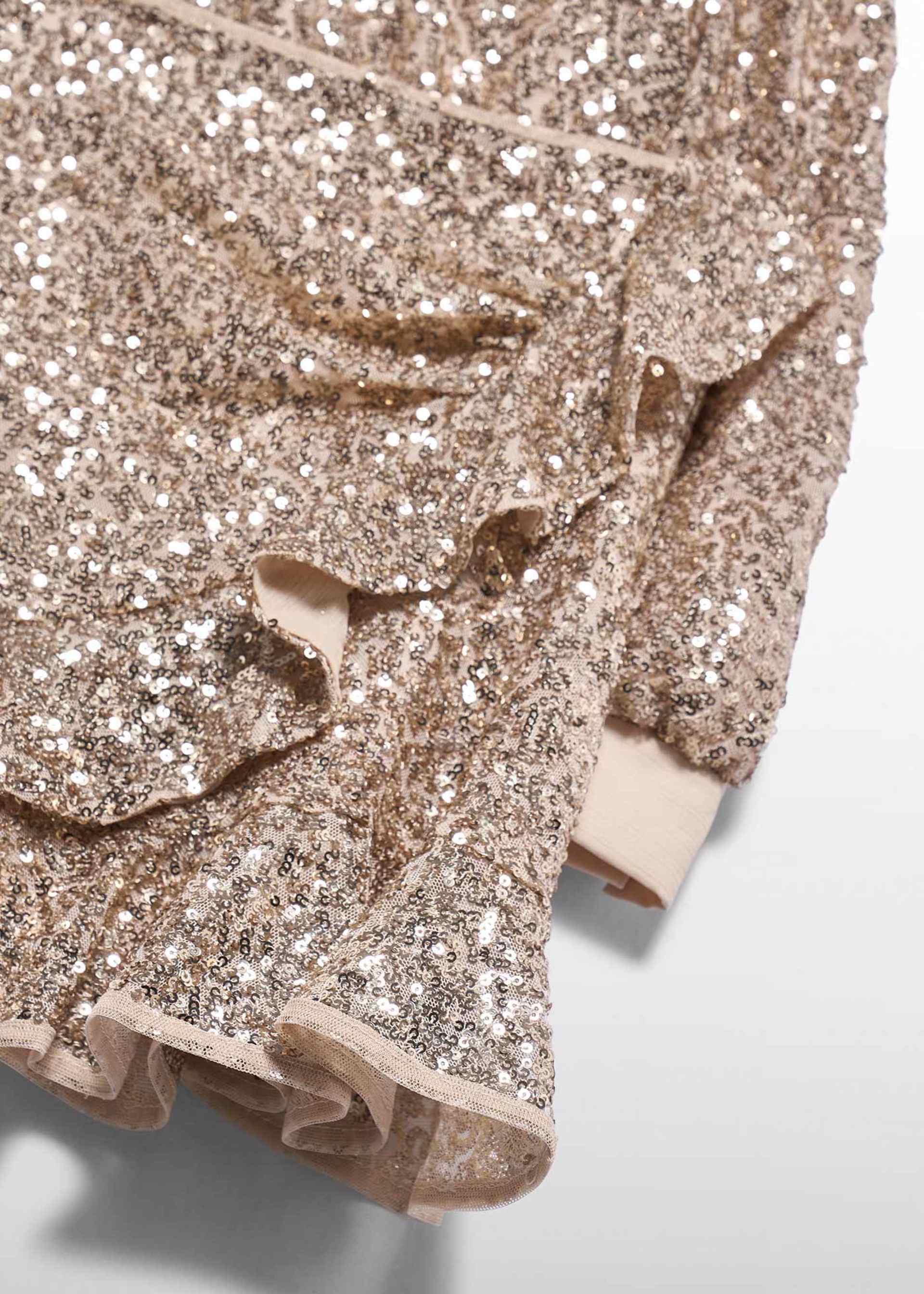 Girls' sequinned skirt set