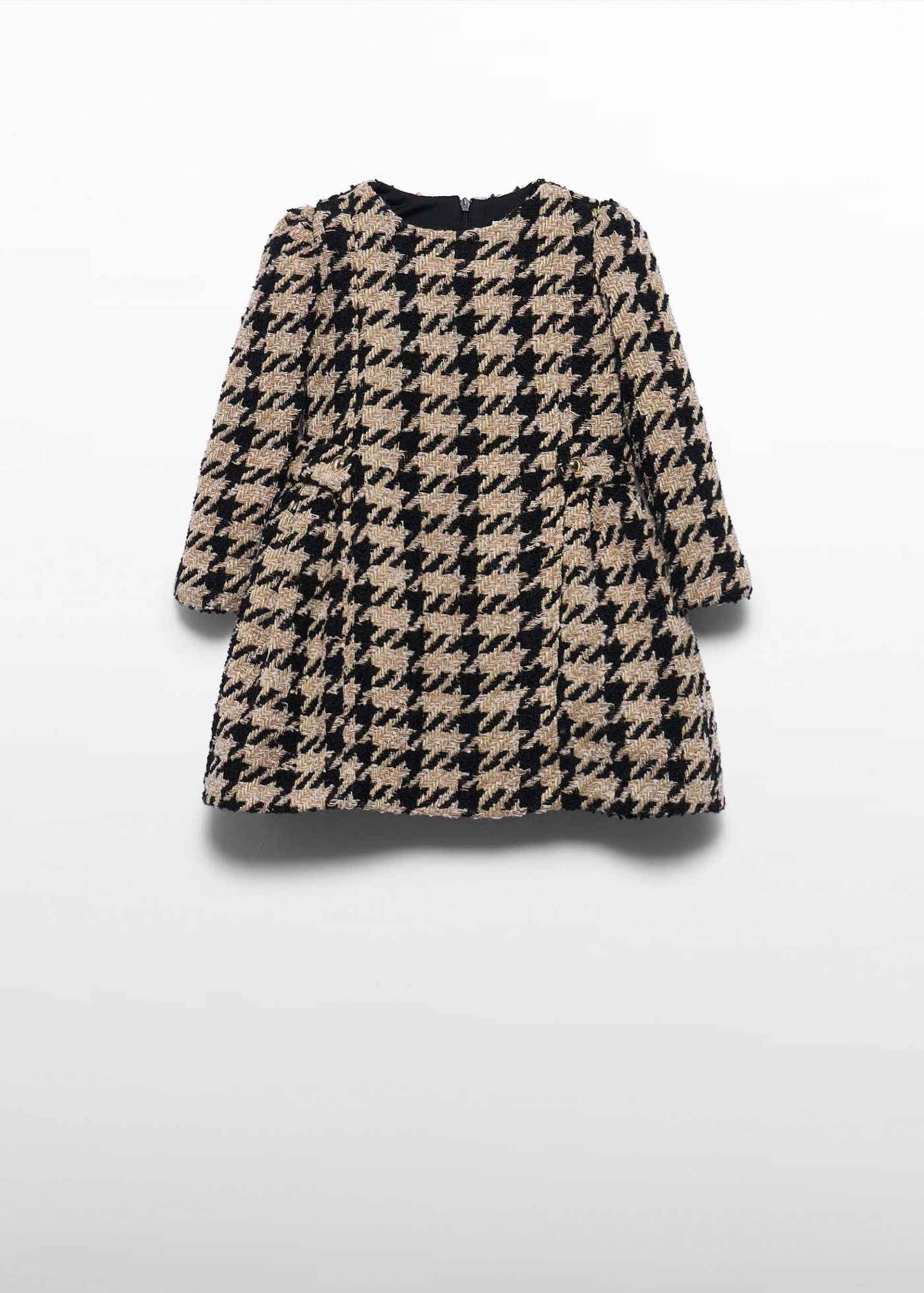 Vestido tweed pata de galo menina