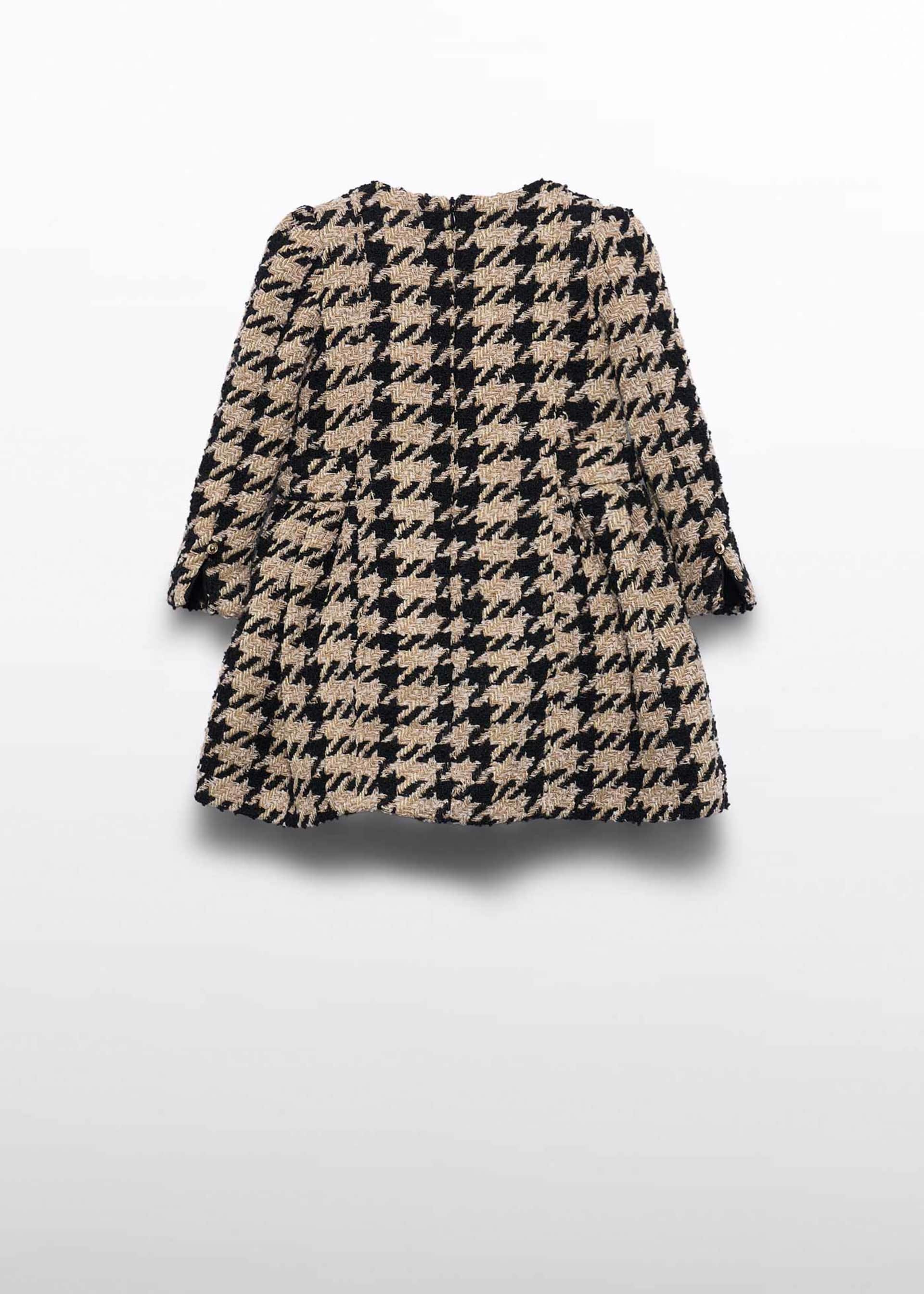 Robe en tweed pied-de-poule fille