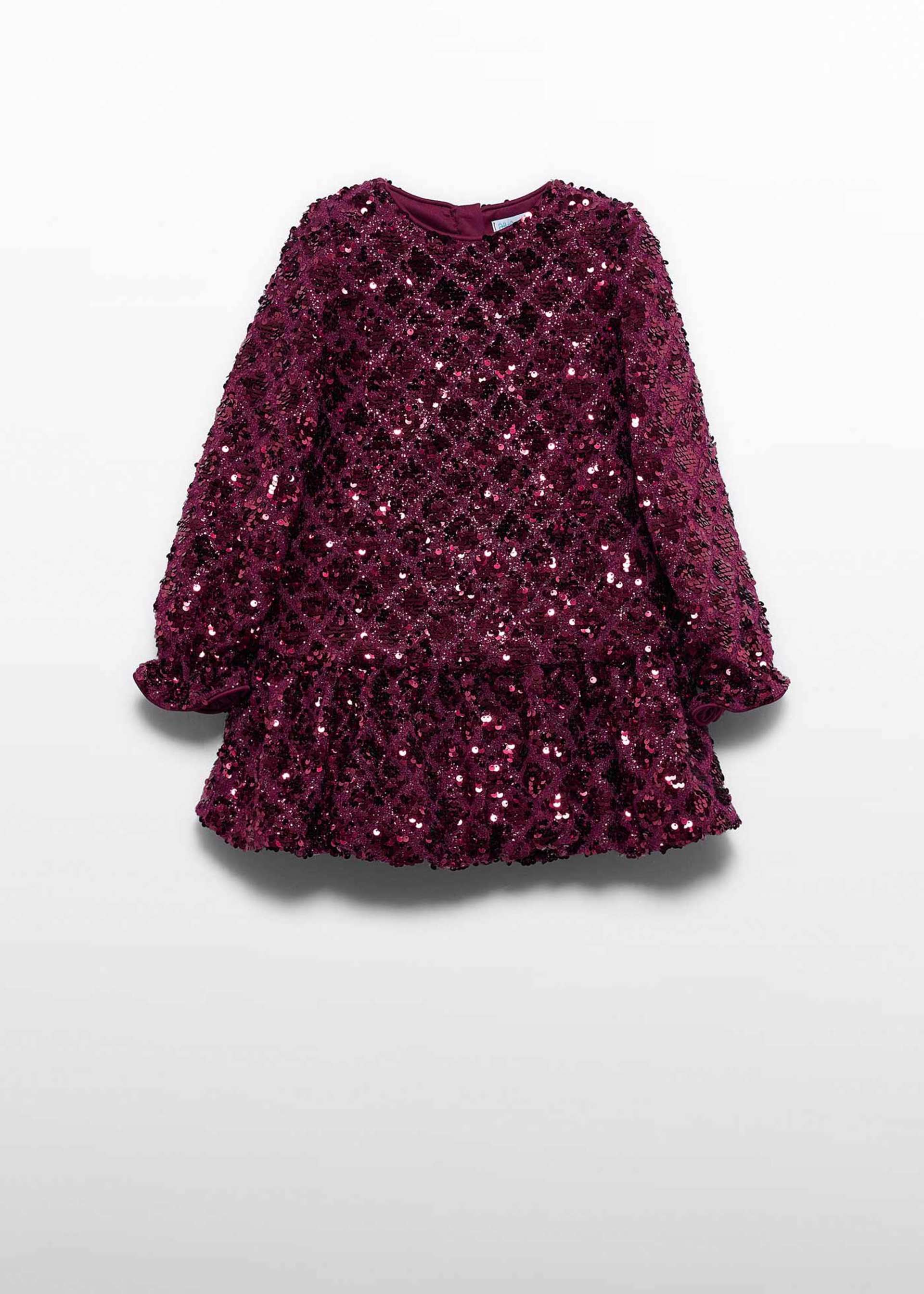 Robe à paillettes en losanges fille