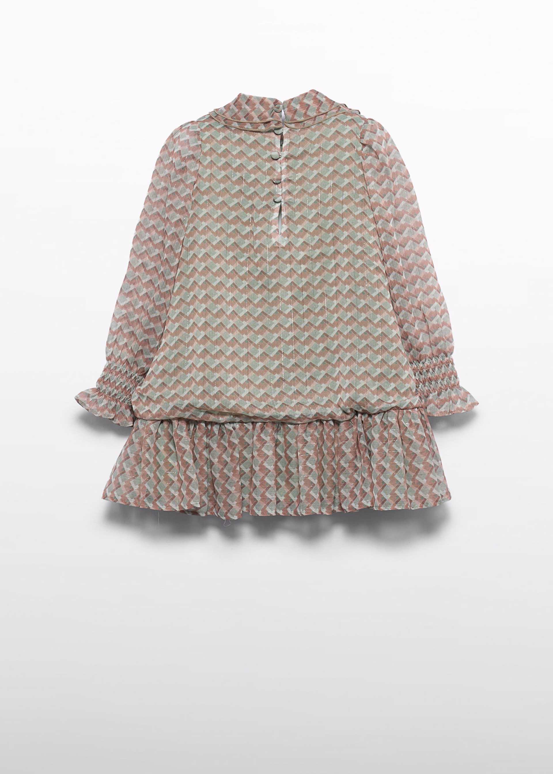 Vestido de gasa estampada niña