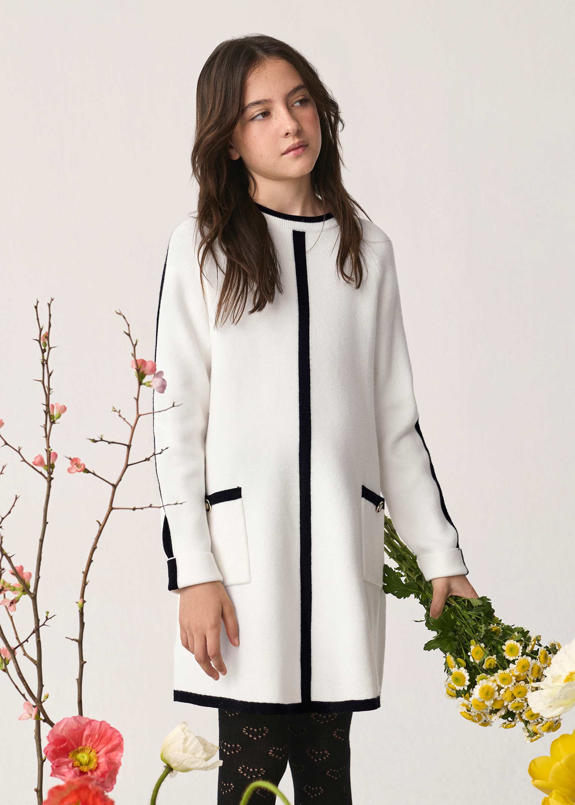 Girls' knitted dress