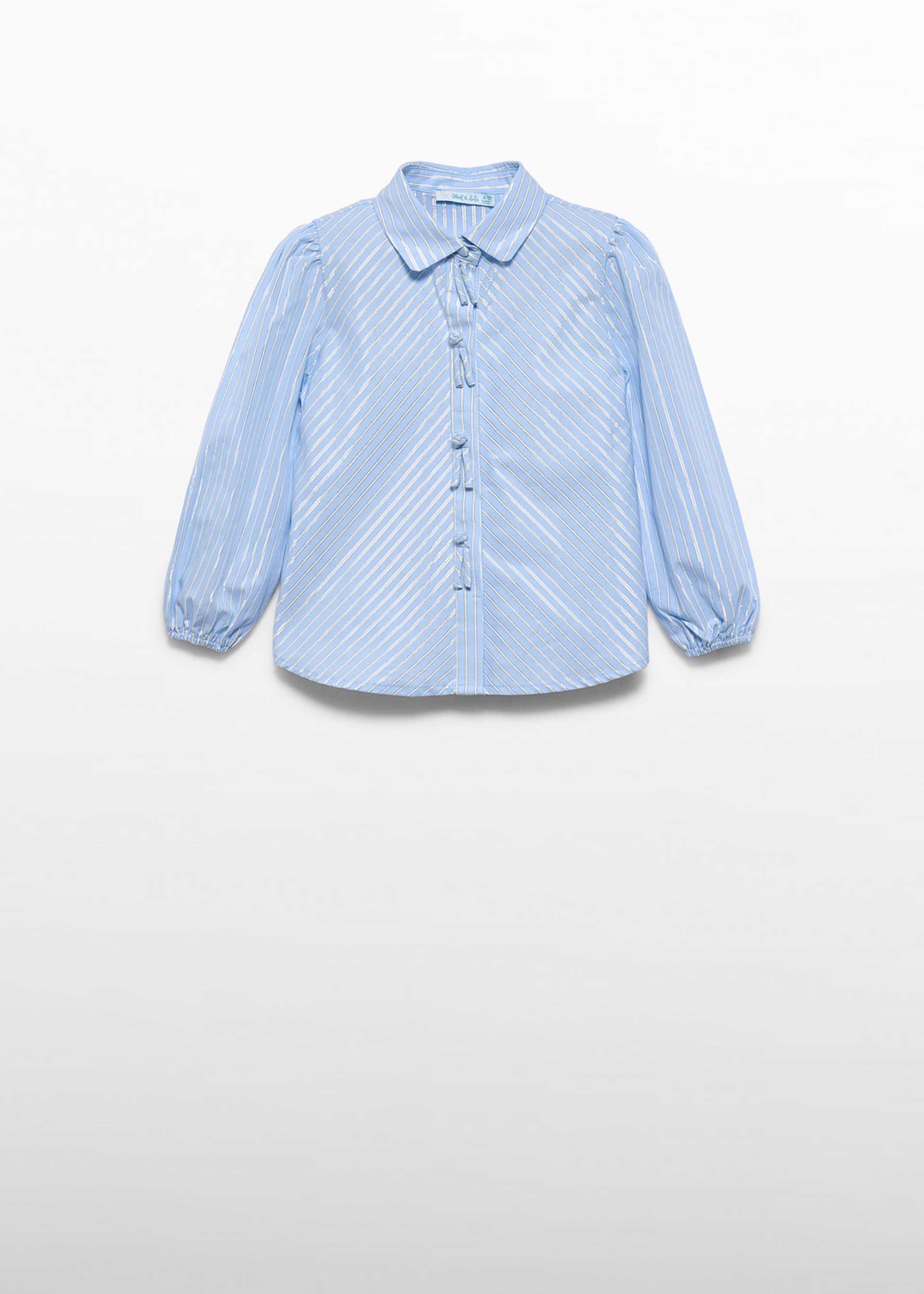 Blusa risca lurex menina