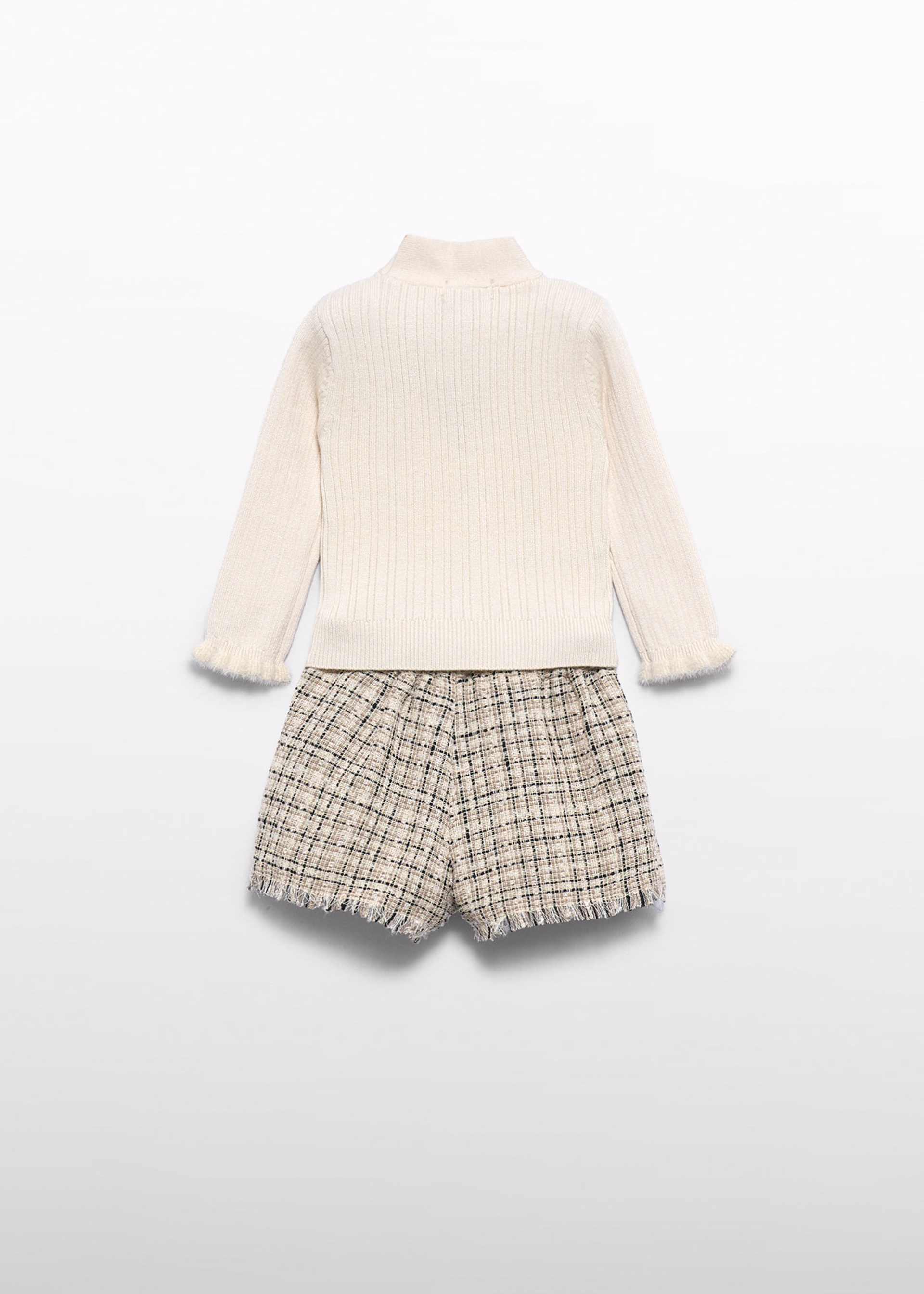 Completo bermuda tweed neonata