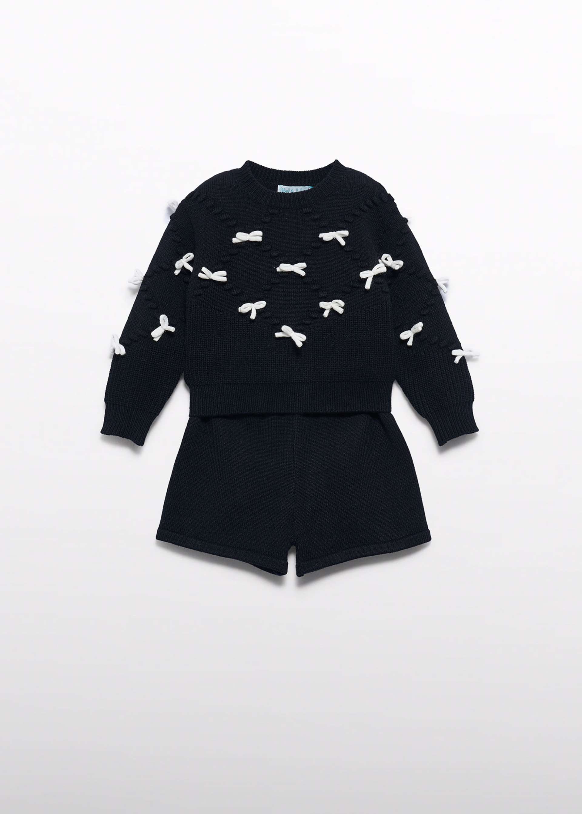 Conjunto bermuda laços bebé menina