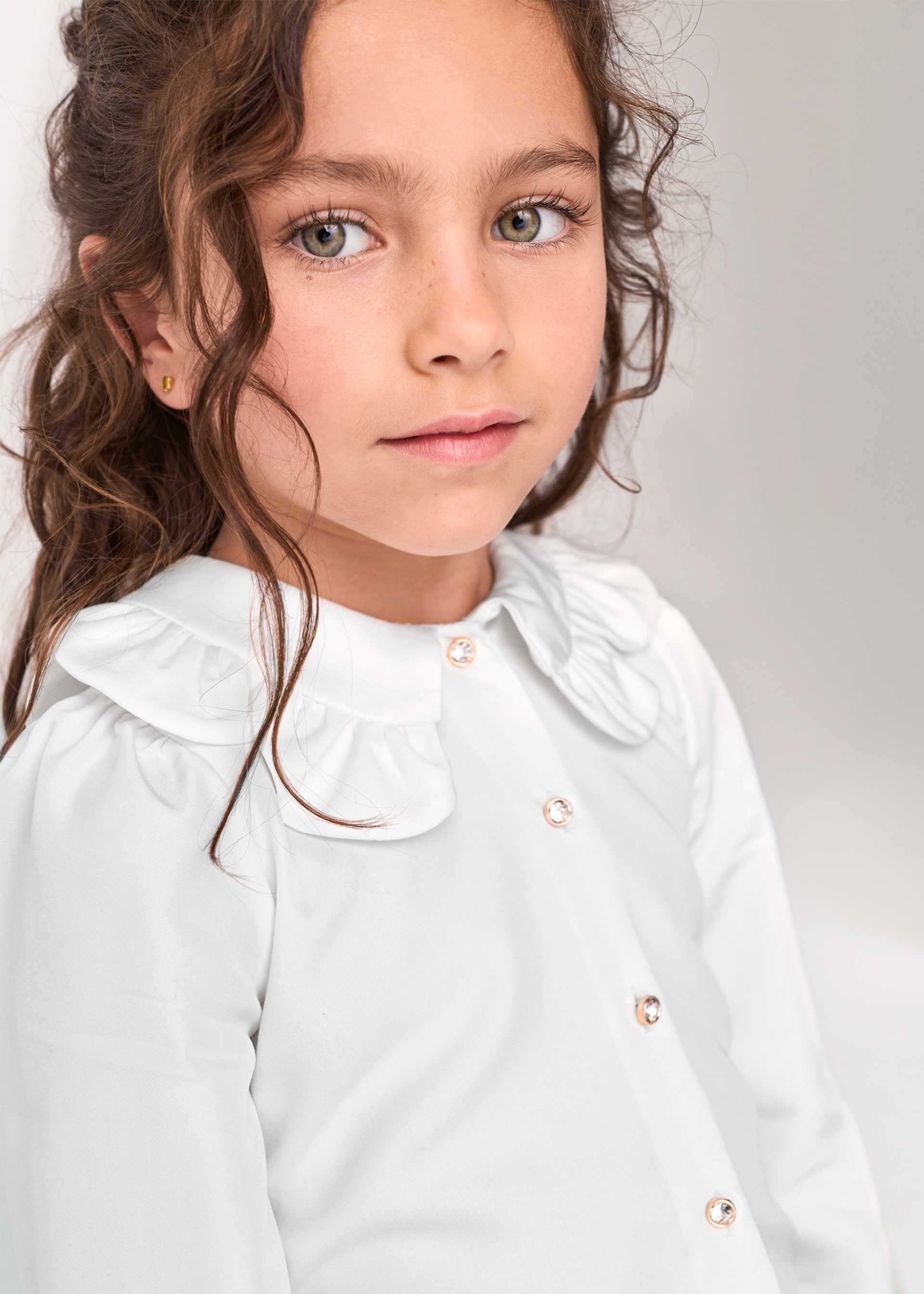 Completo bermuda quadri bambina