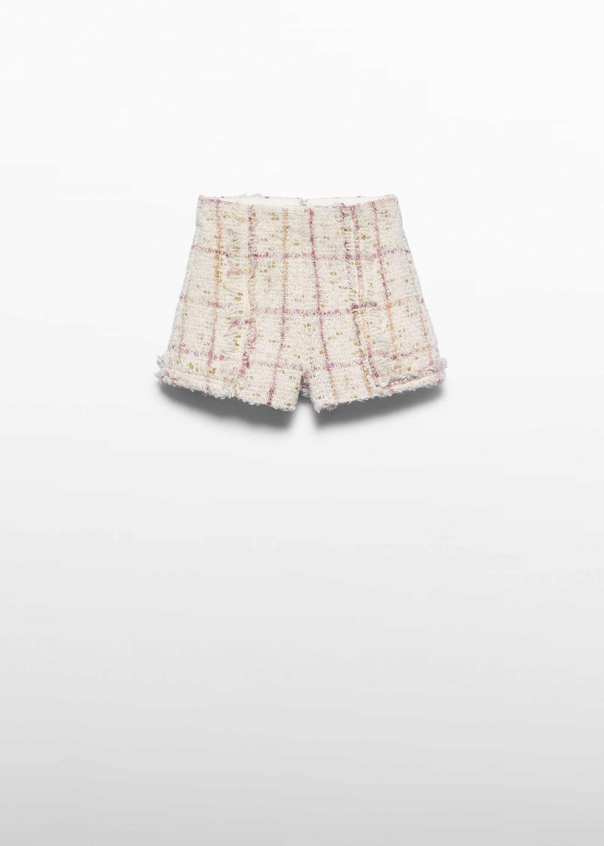 Bermuda tweed quadrados menina