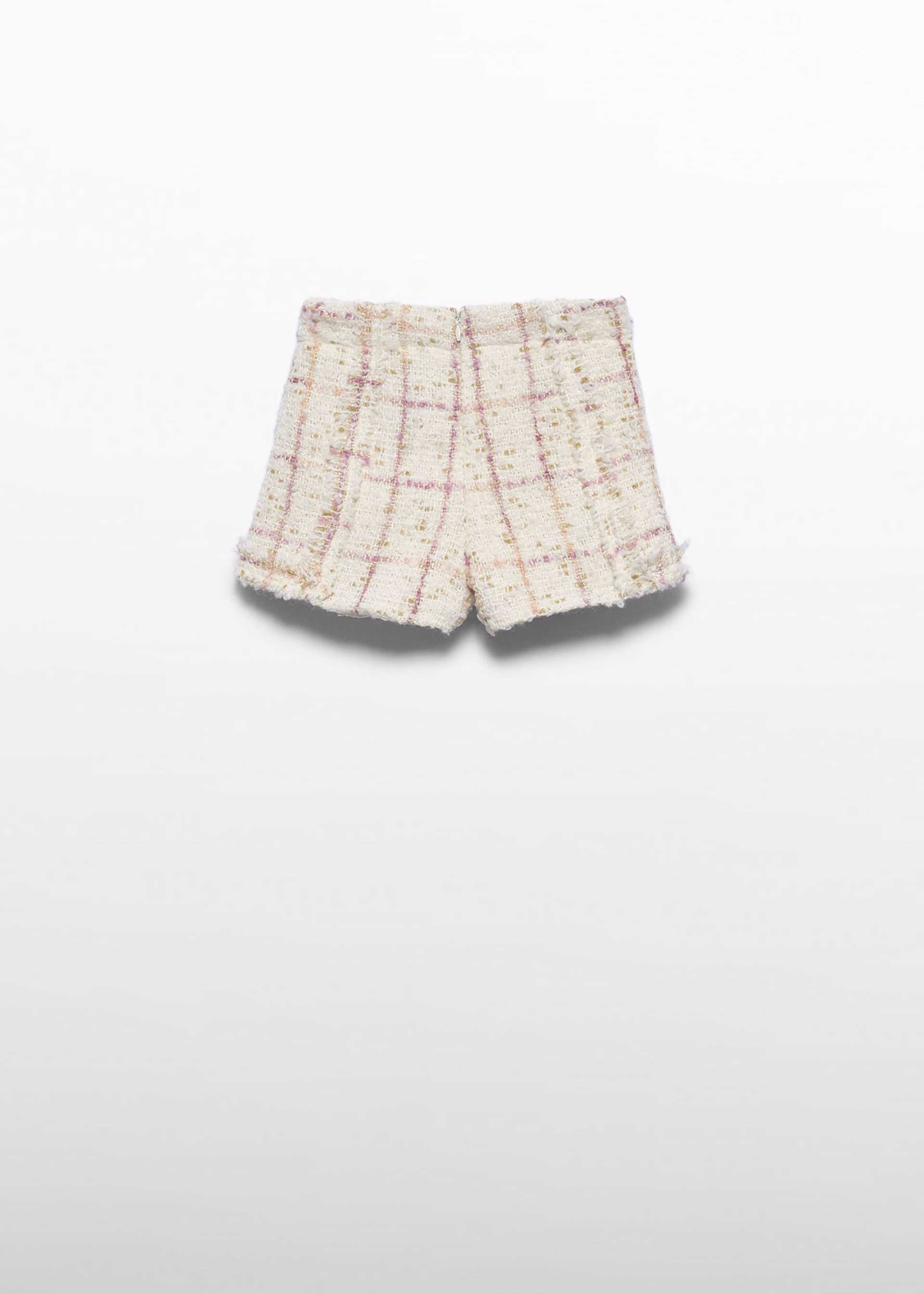 Bermuda tweed quadri bambina