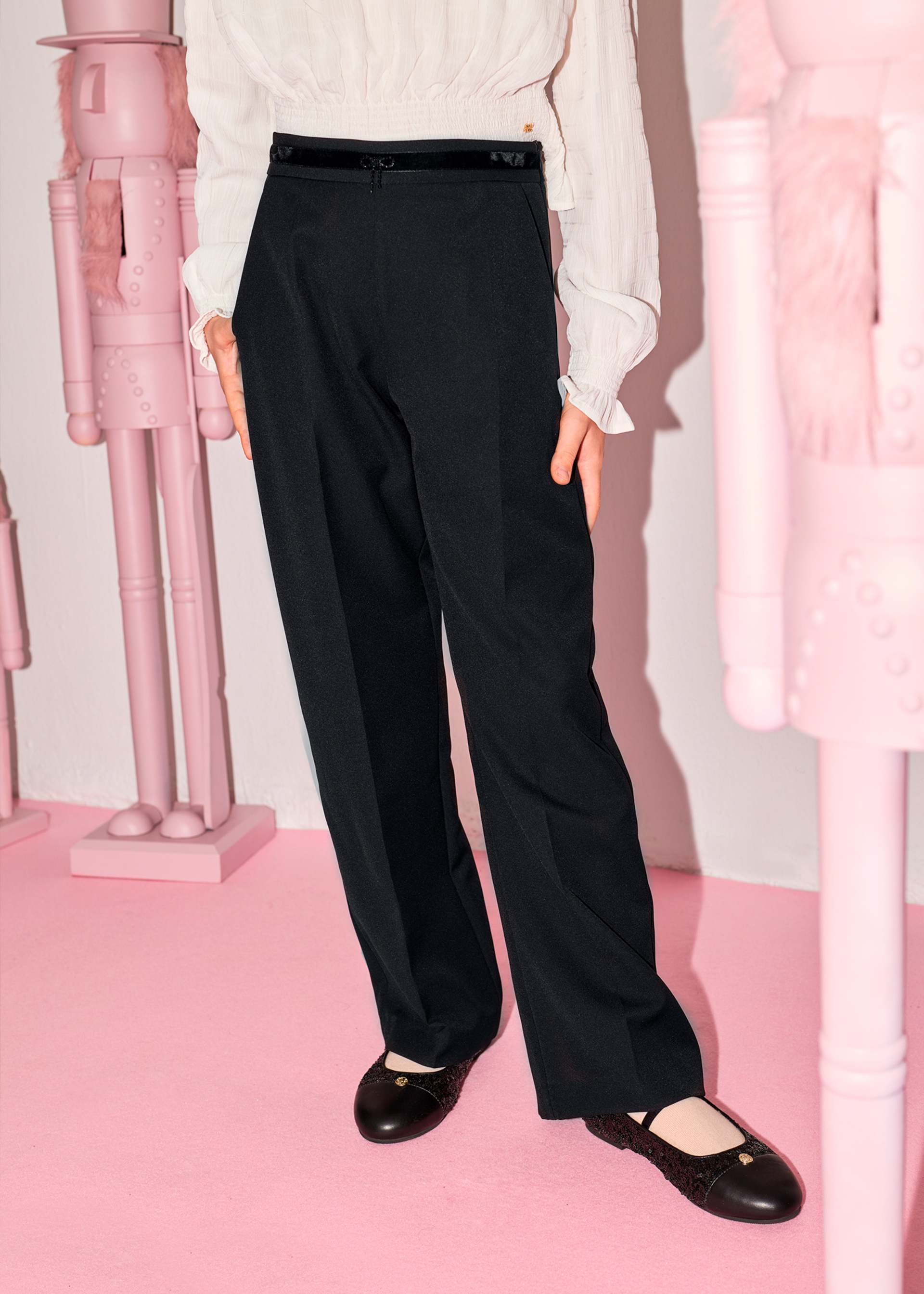 Pantaloni crepe fetita