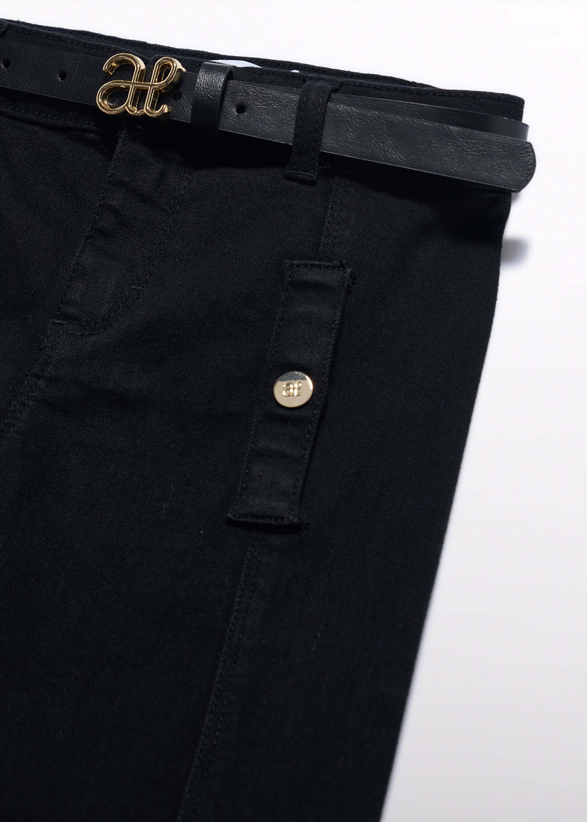 Girl Denim Pants with Belt