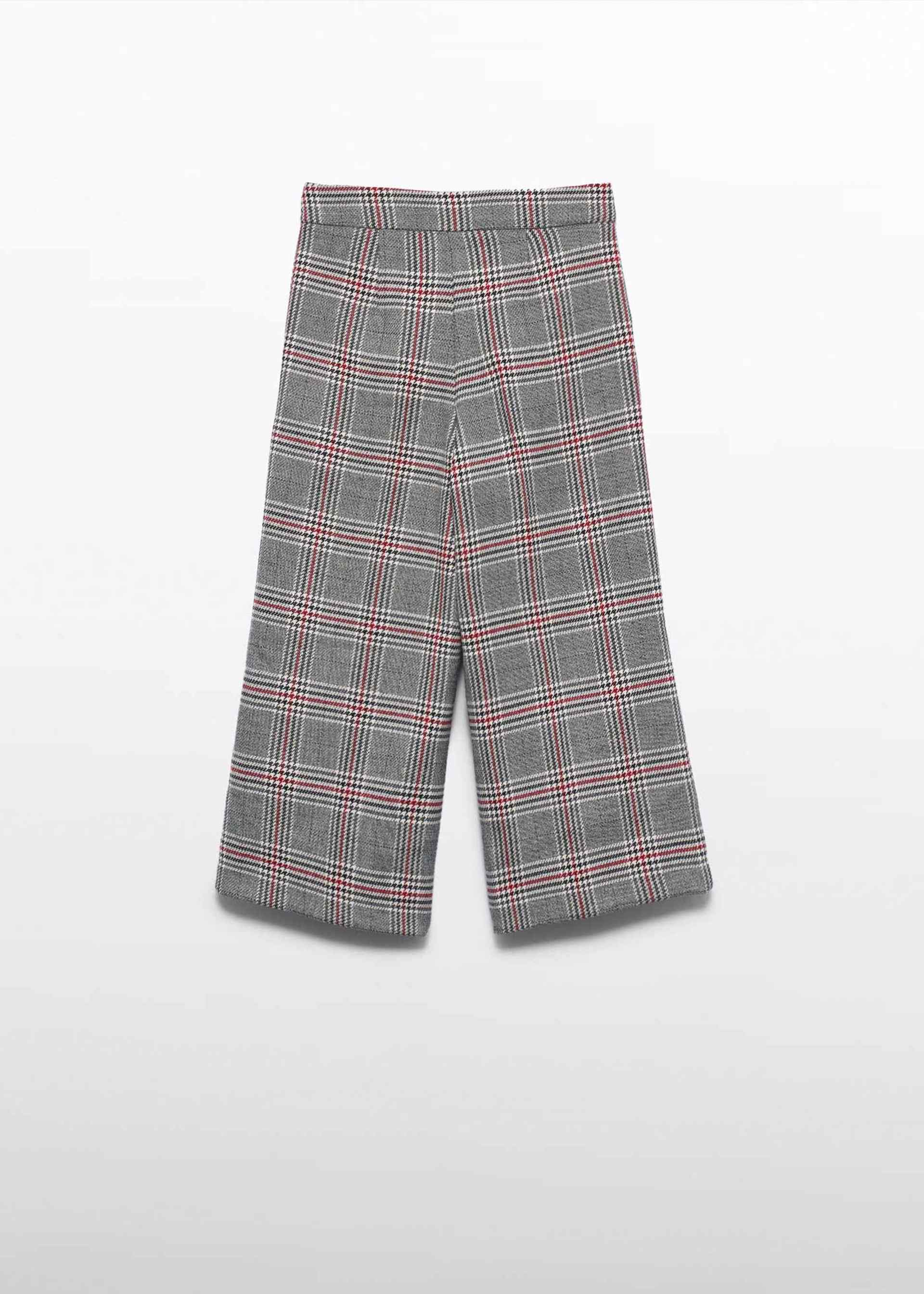 Pantaloni culotte cu carouri fetita