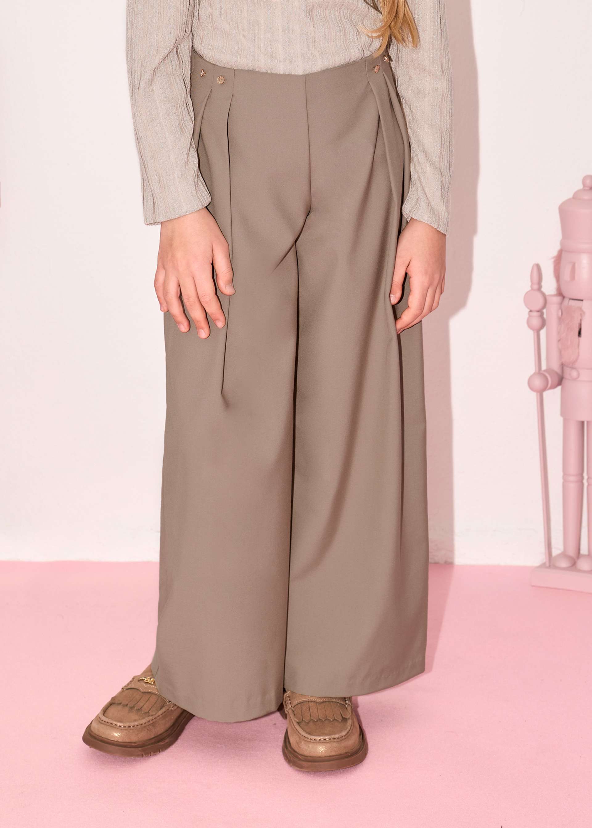 Completo pantalone twill bambina