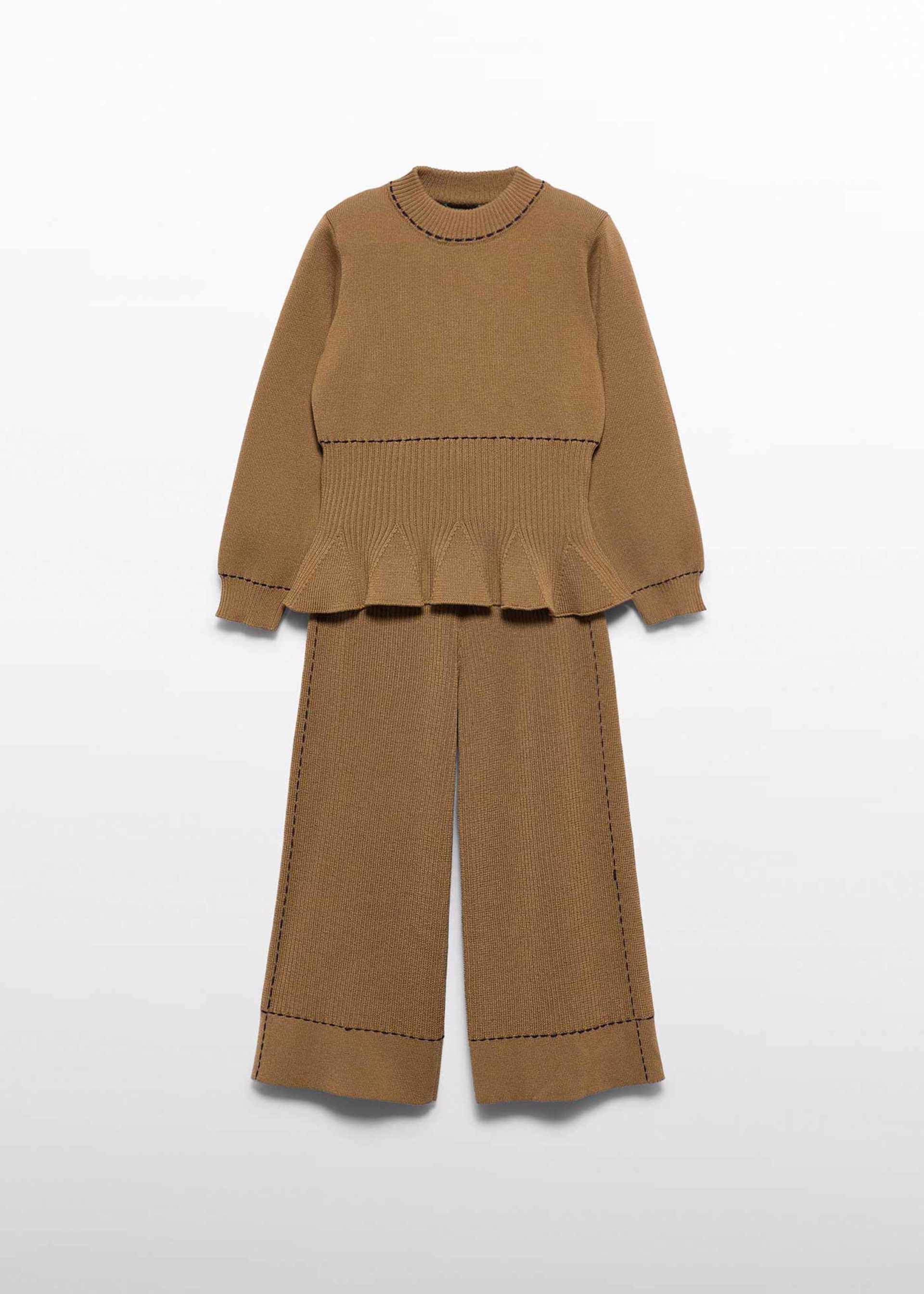 Set cu pantaloni din tricot fetita