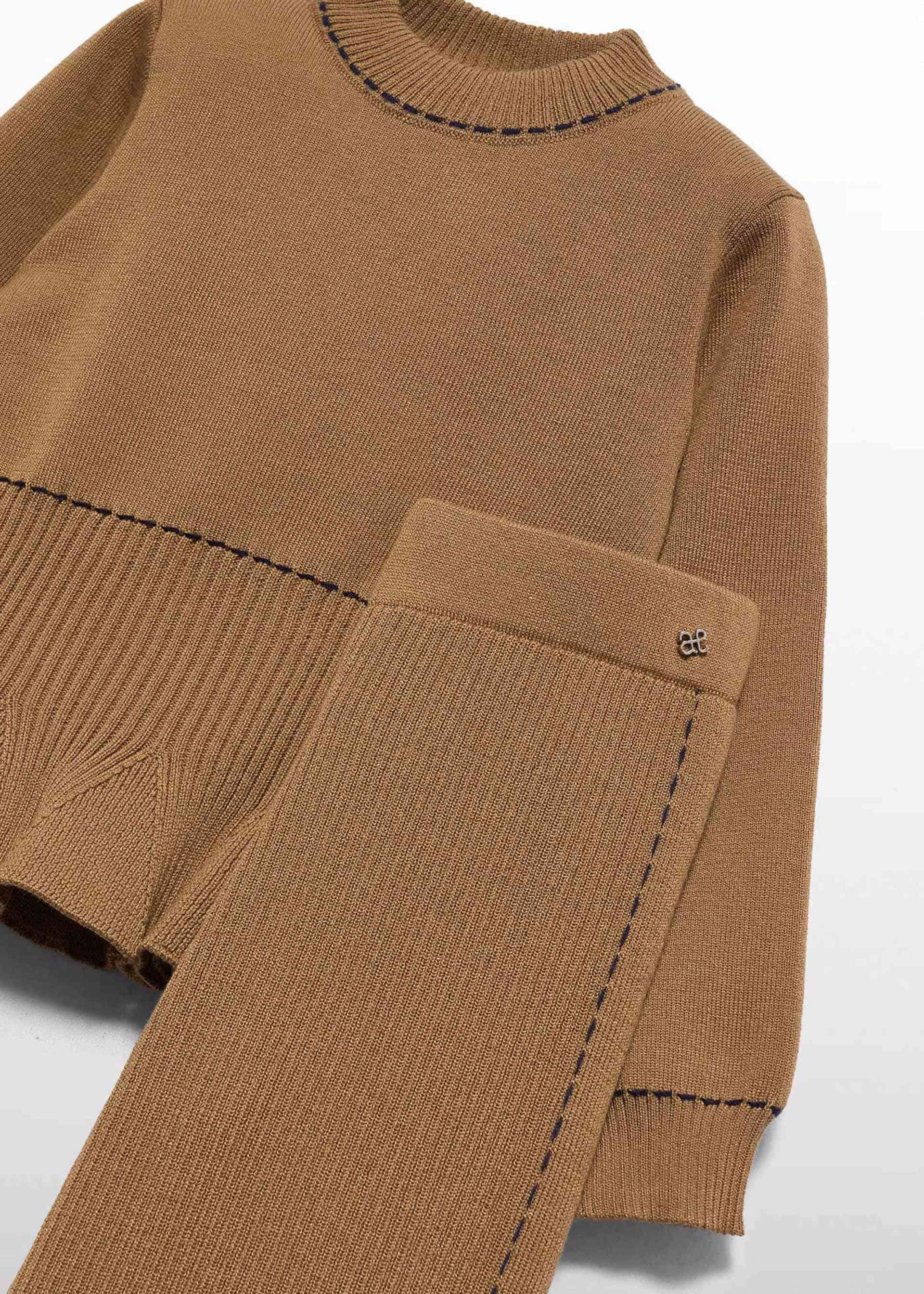 Set cu pantaloni din tricot fetita
