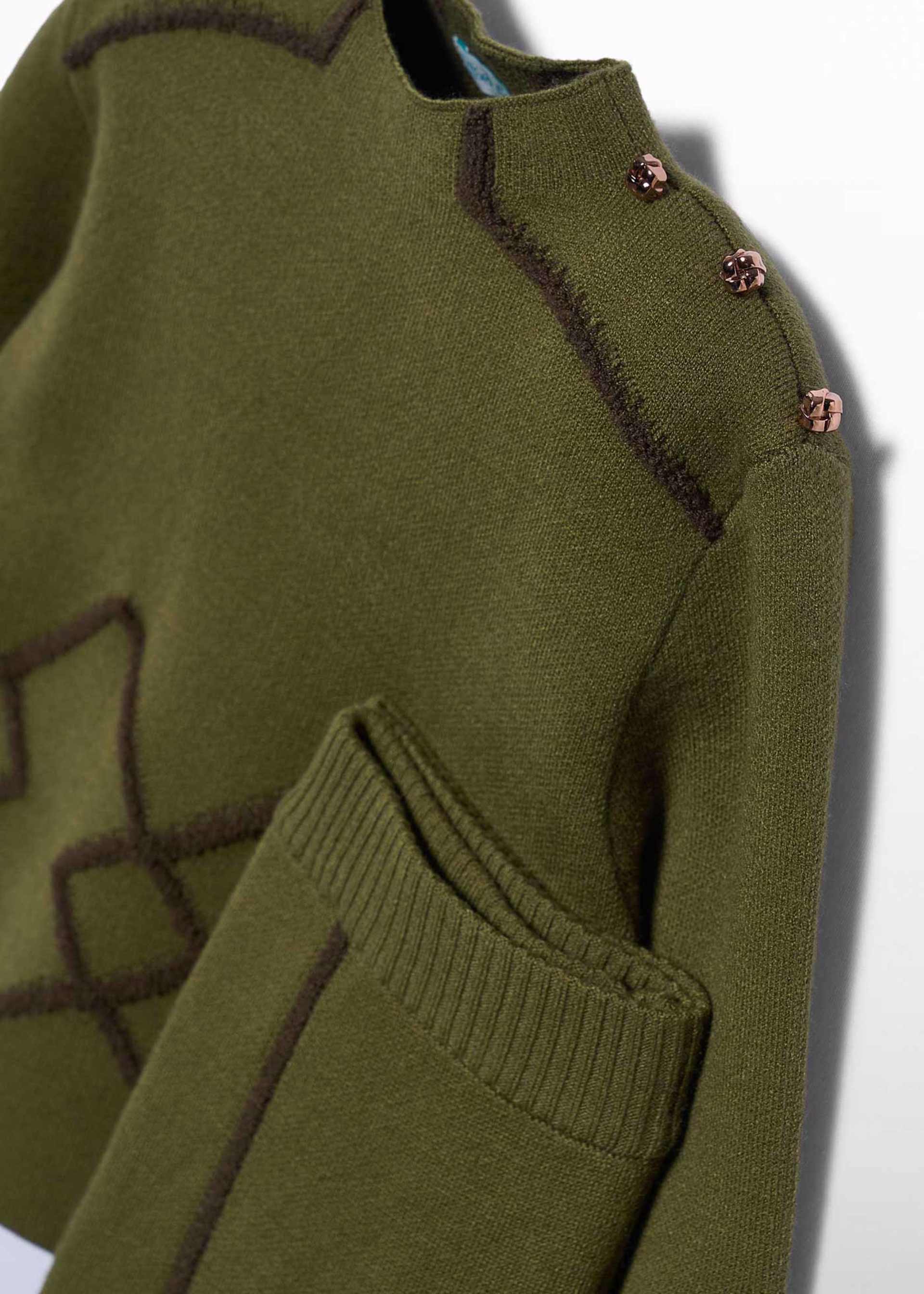 Set cu pantaloni din tricot fetita