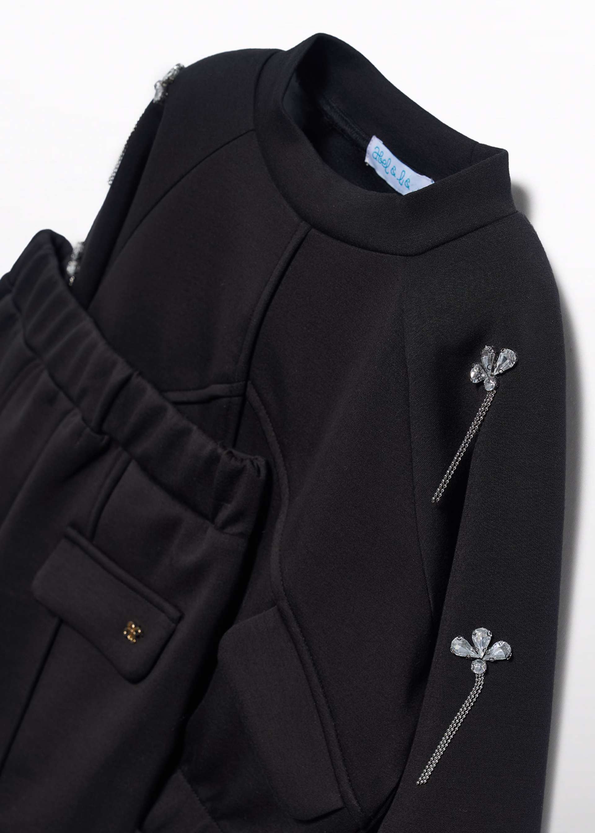 Ensemble pantalon et pull bijoux fille