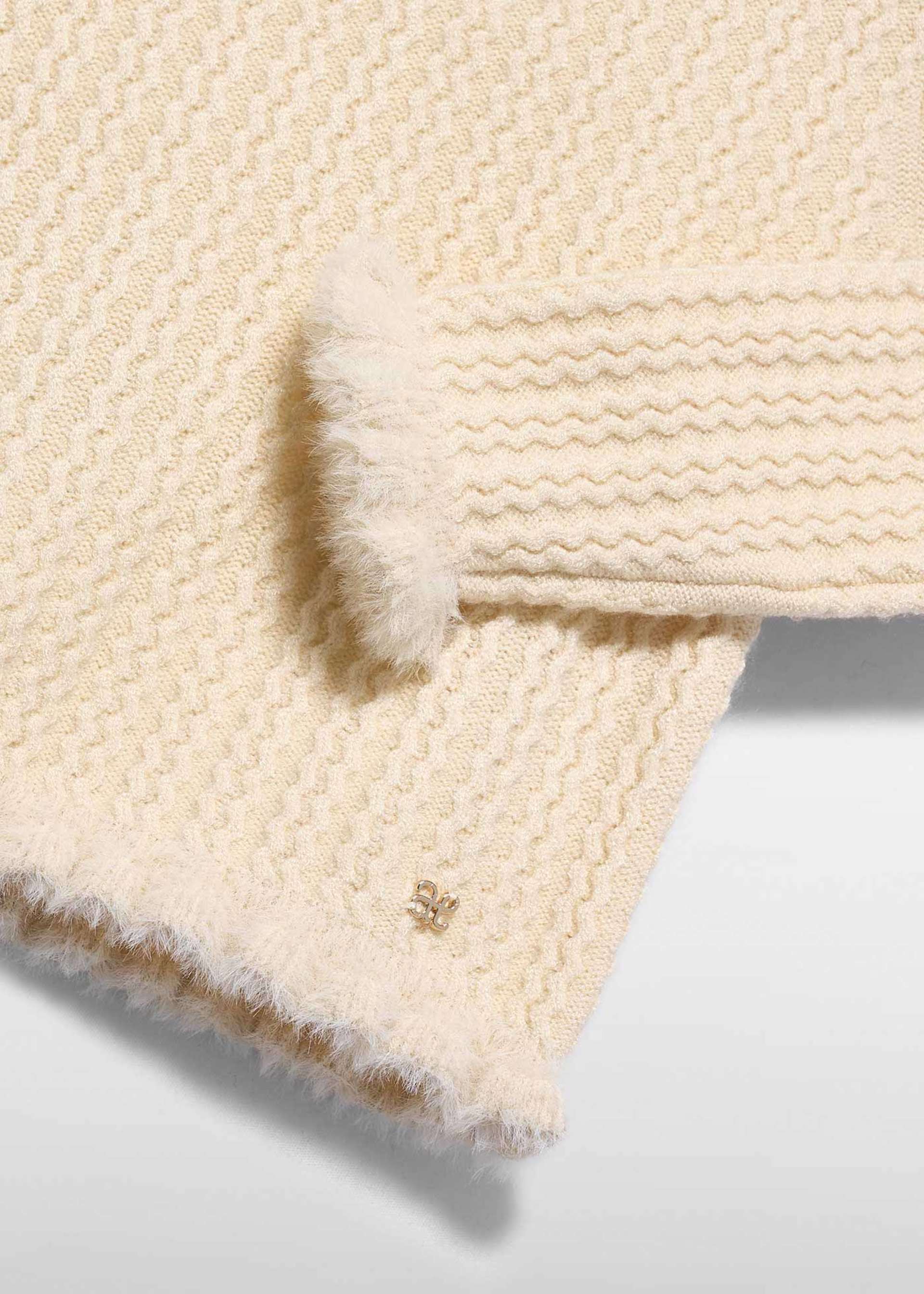 Girl Knit Sweater with Cable Design