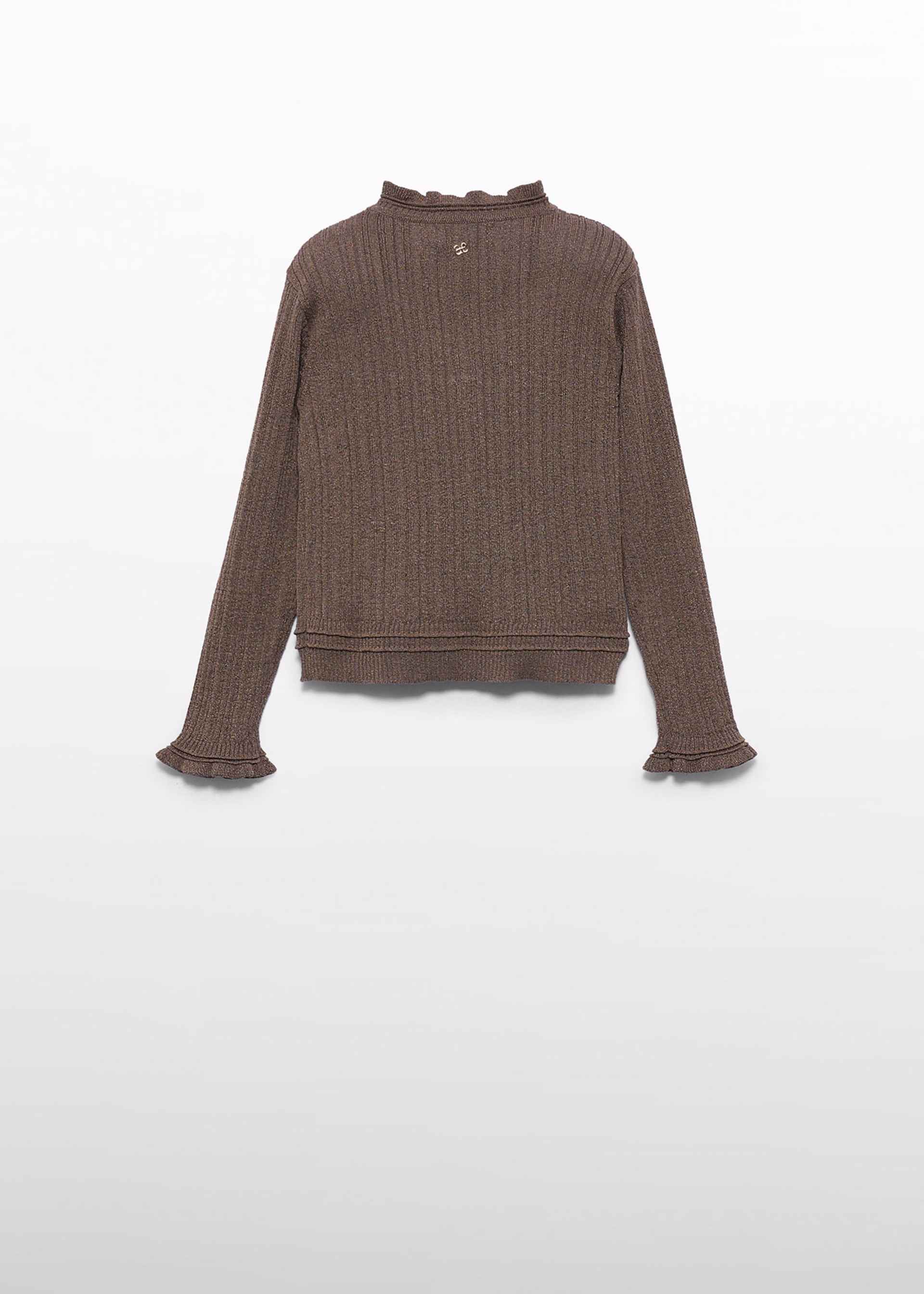 Pulover din tricot cu semiguler fetita
