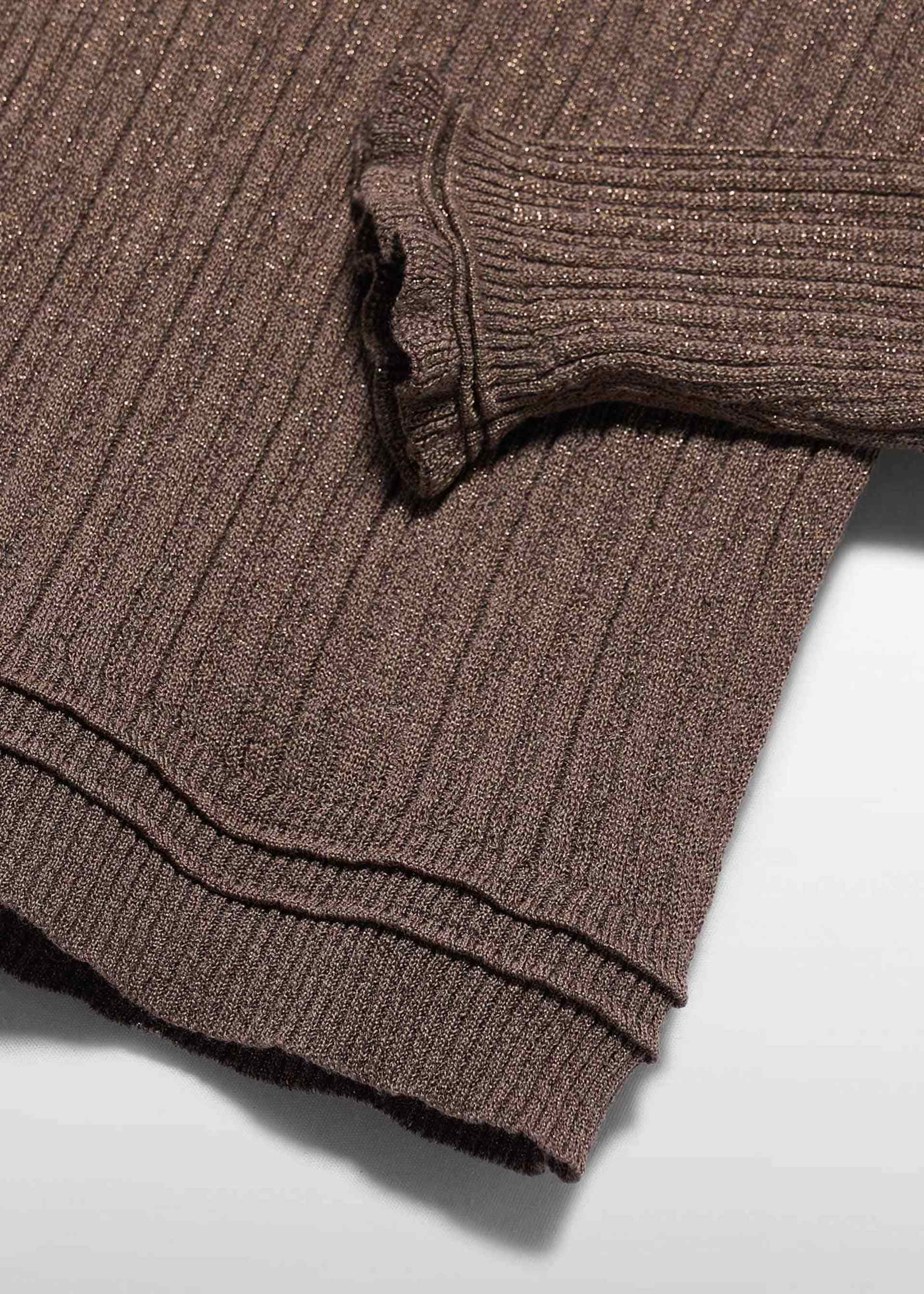 Pulover din tricot cu semiguler fetita