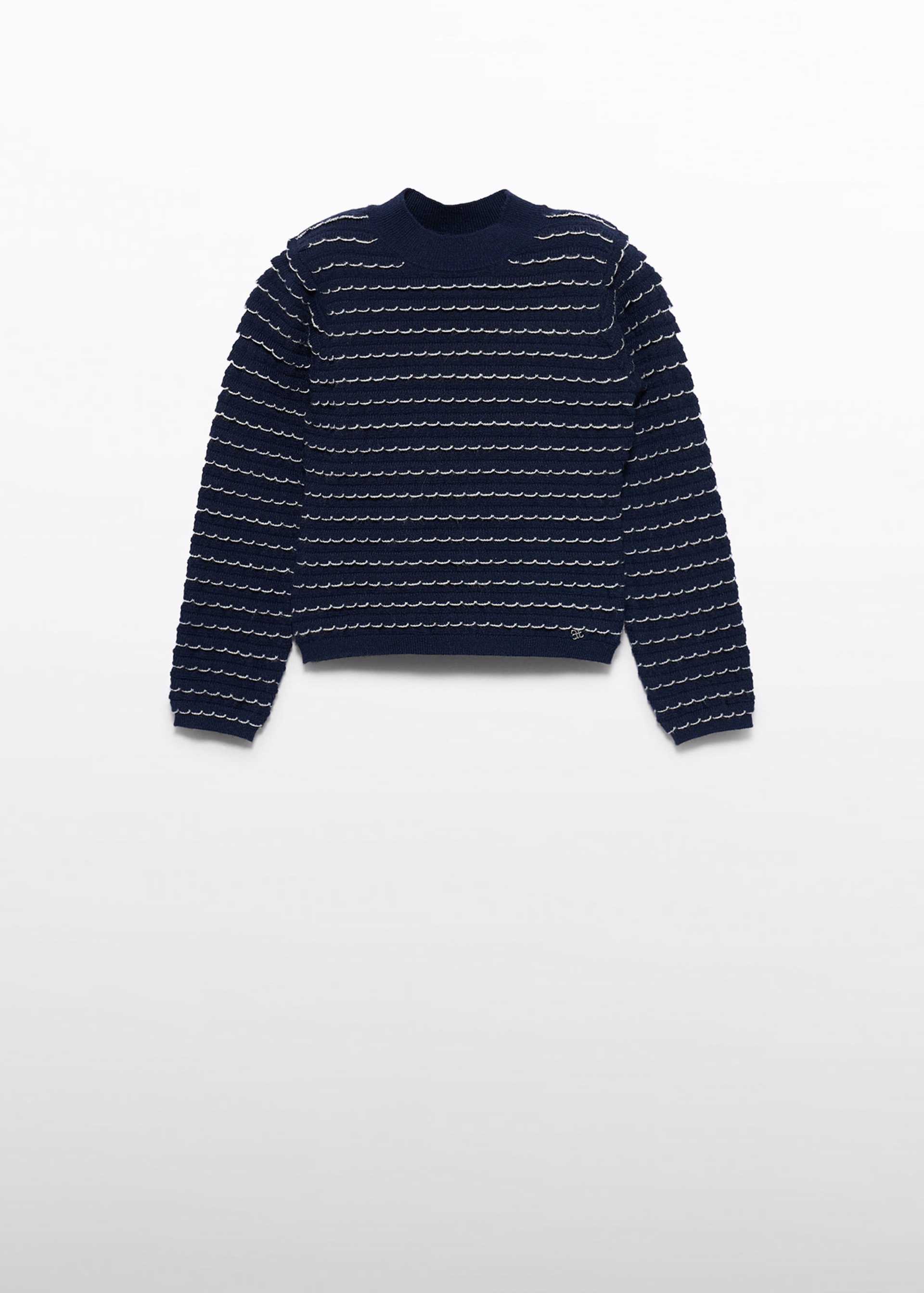 Lupetto maglia righe bambina