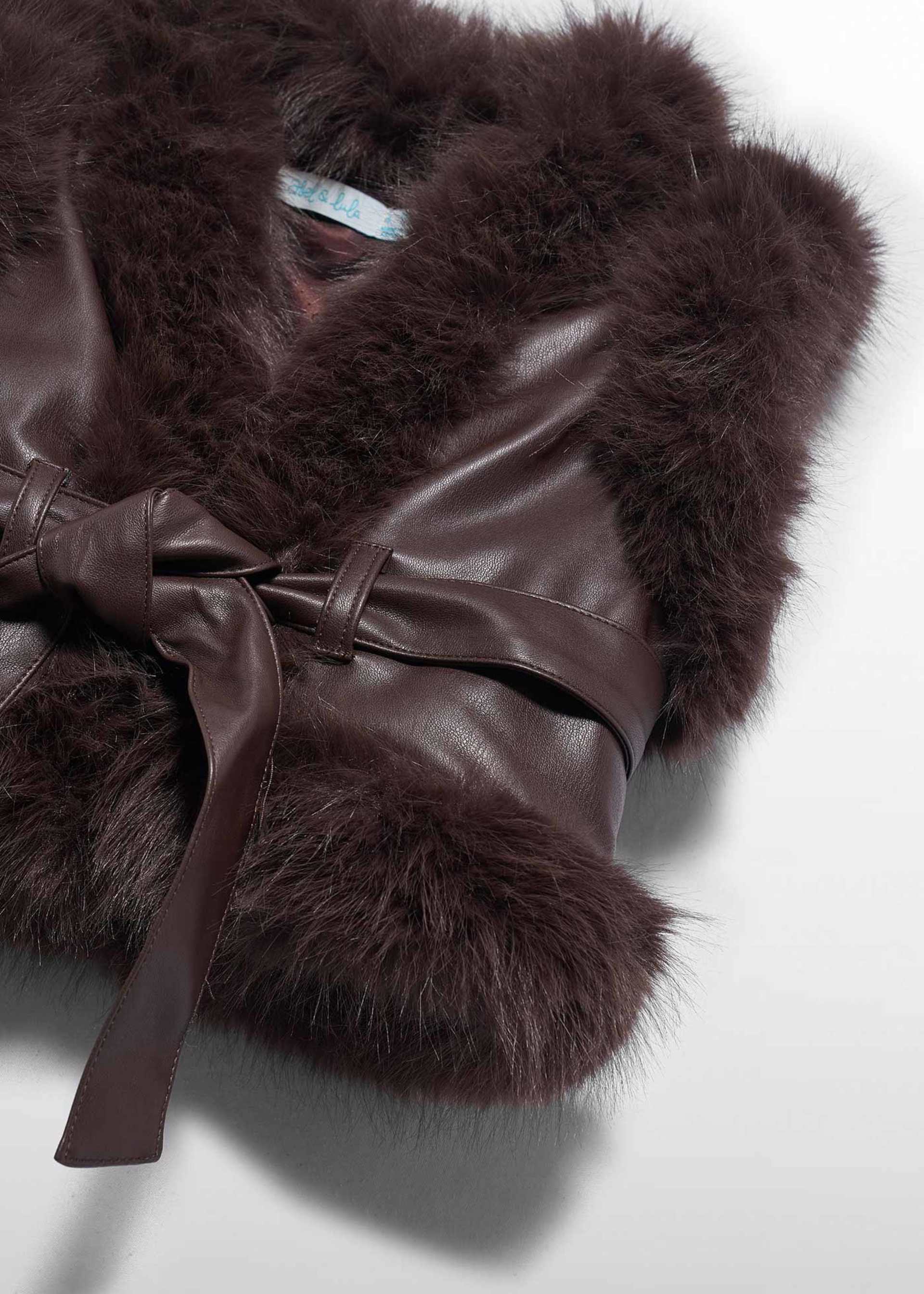 Gilet matelassé fourrure fille
