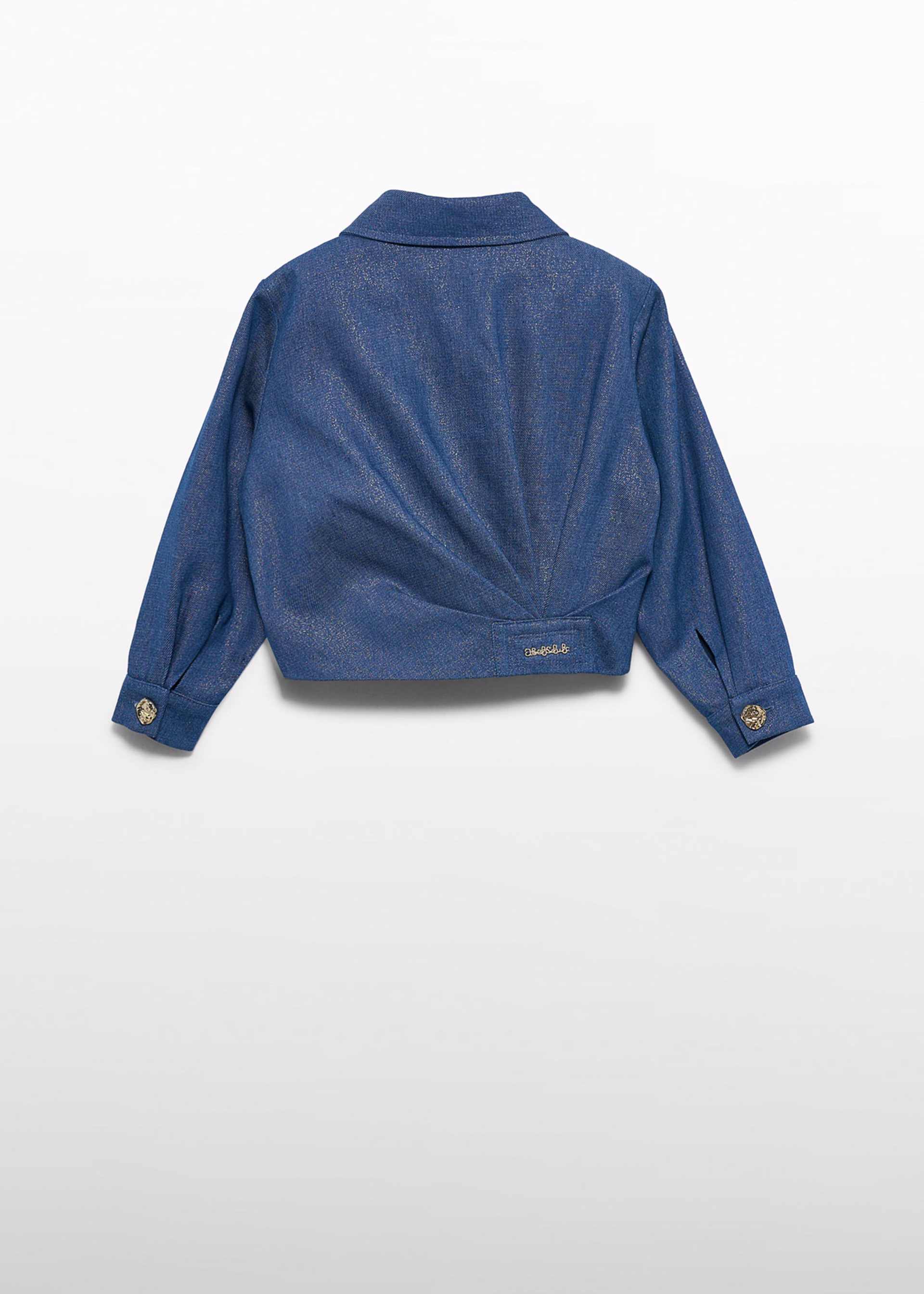 Veste en jean brillant fille