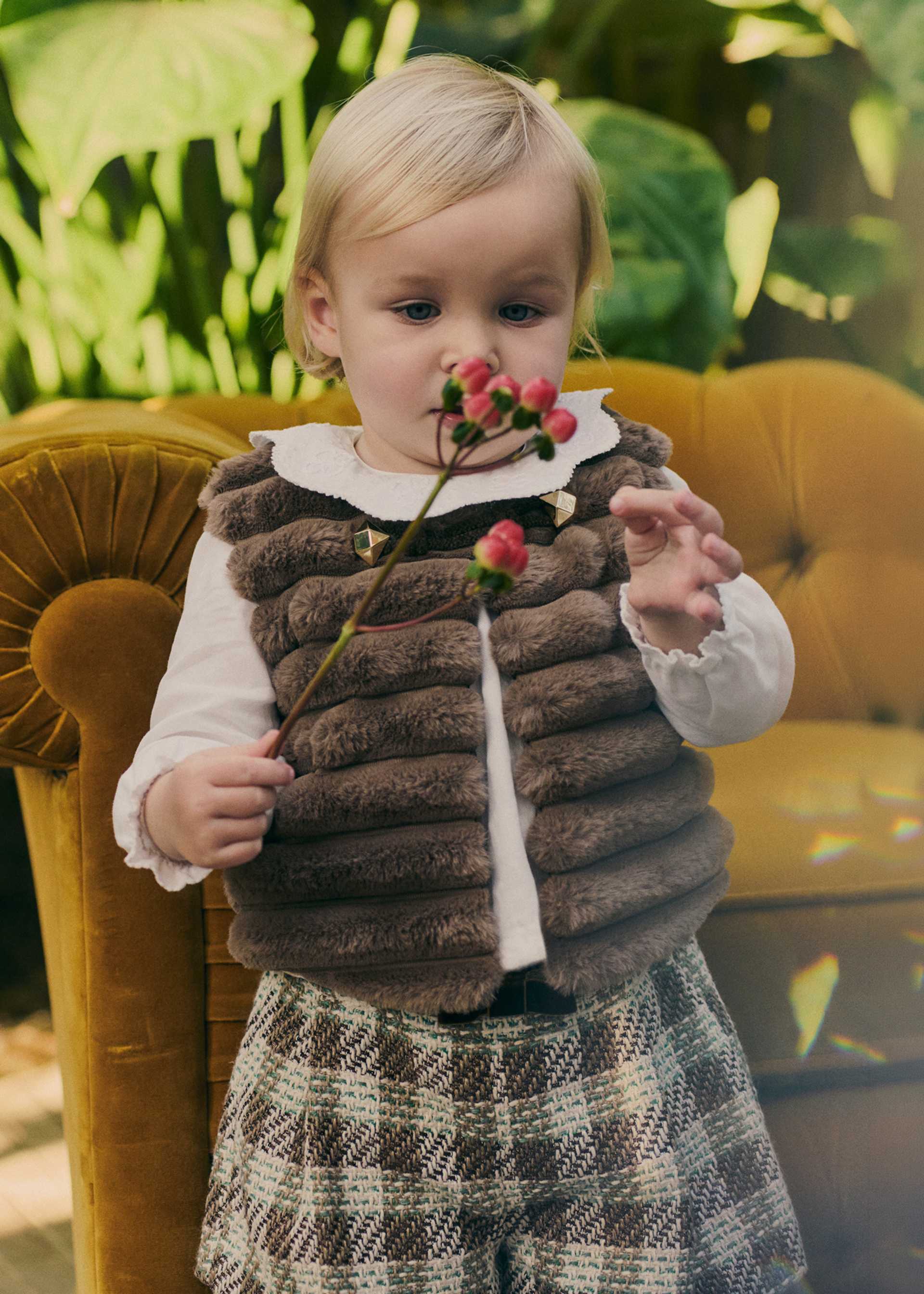 Colete pelo bebé menina