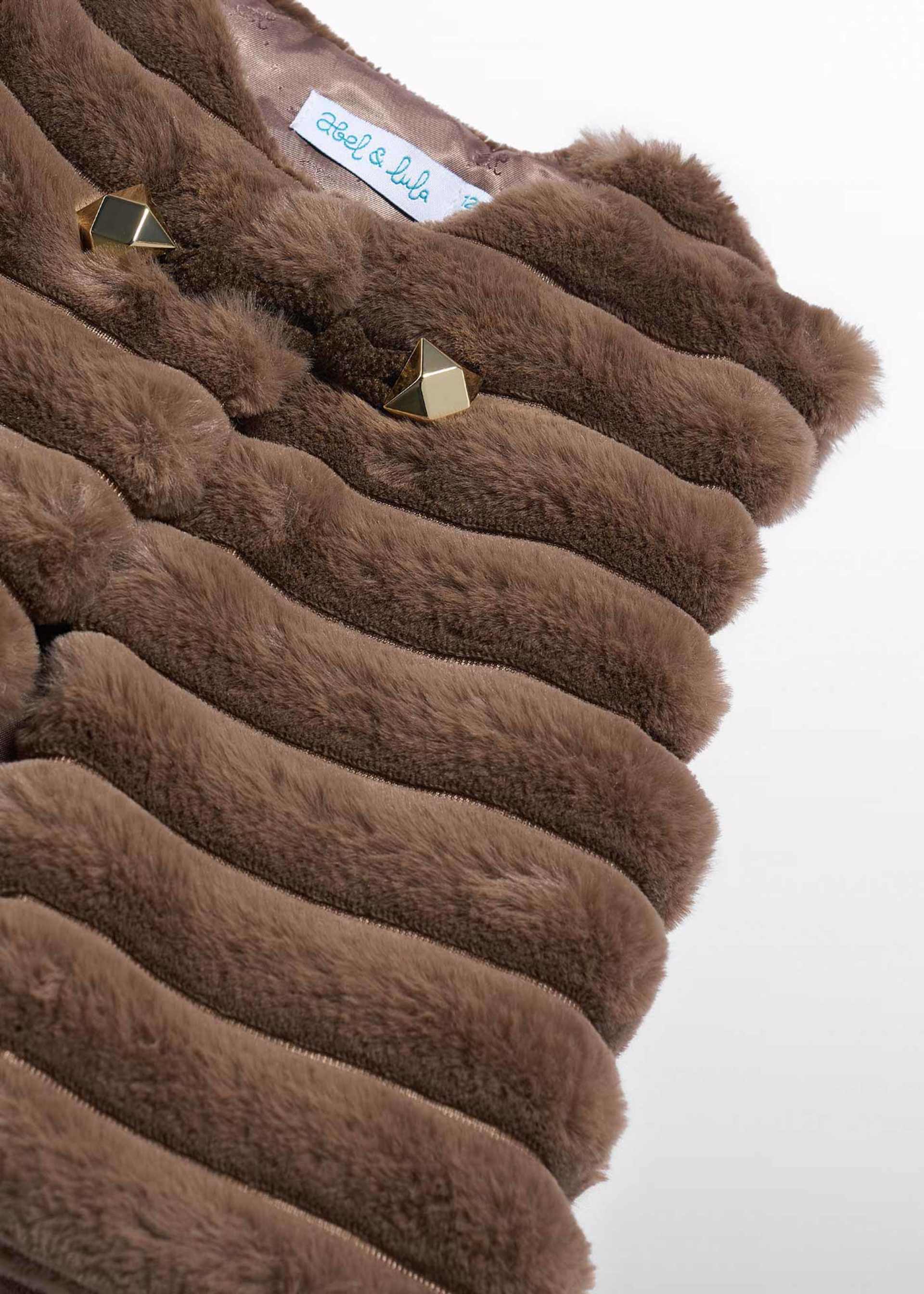 Baby girl's fur waistcoat