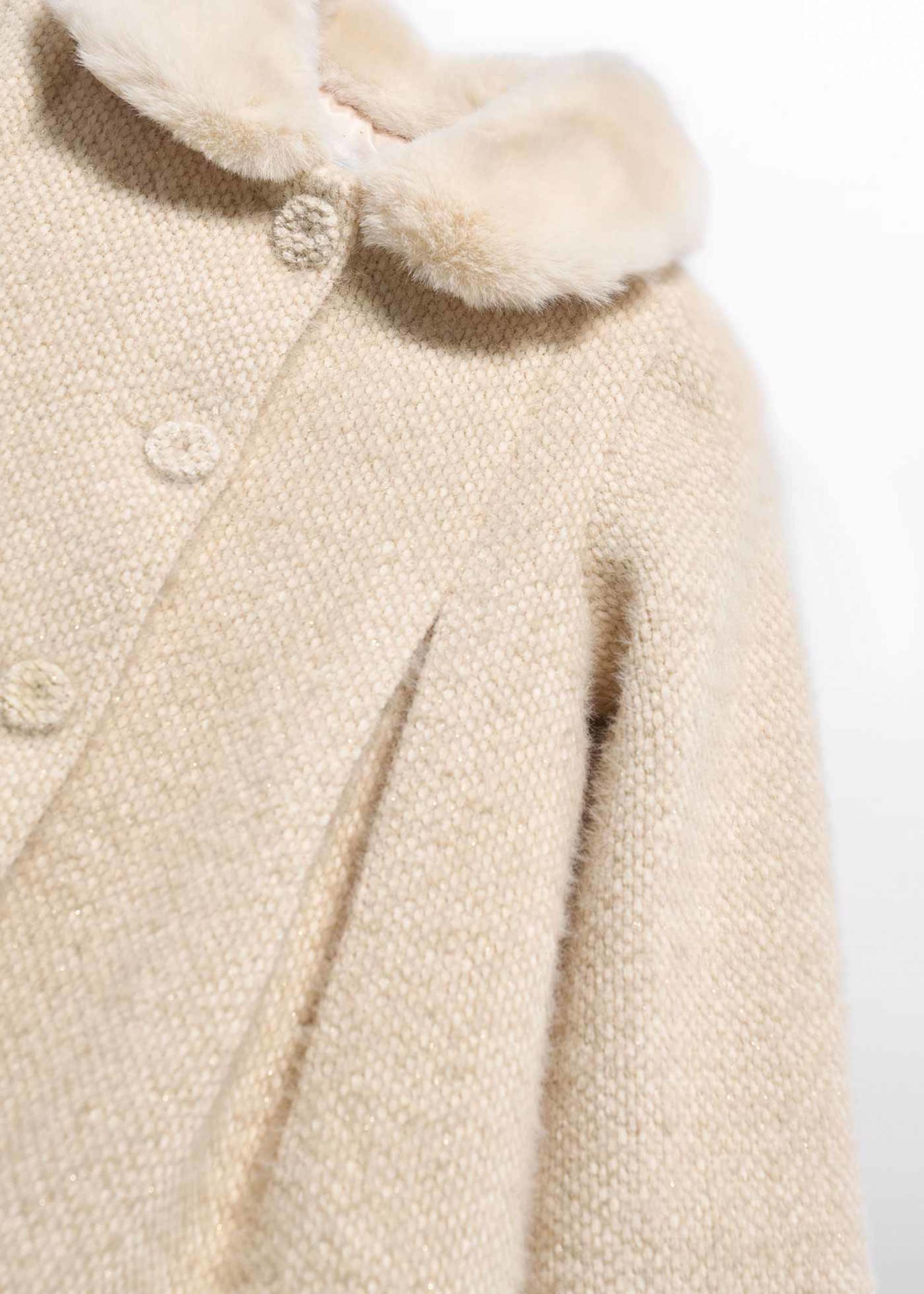 Soft-structured coat for baby girls
