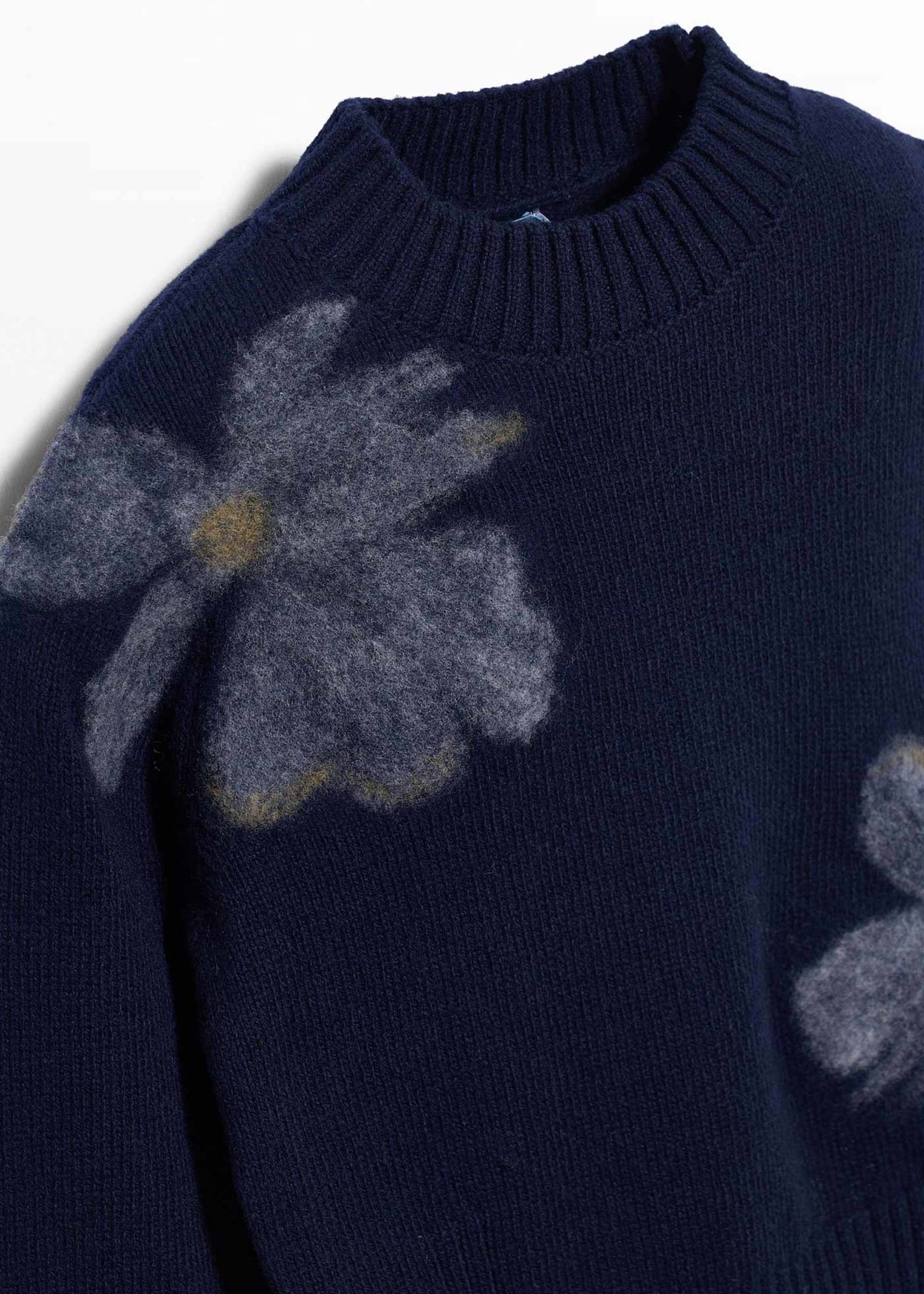 Maglione ricamo con lana bambina