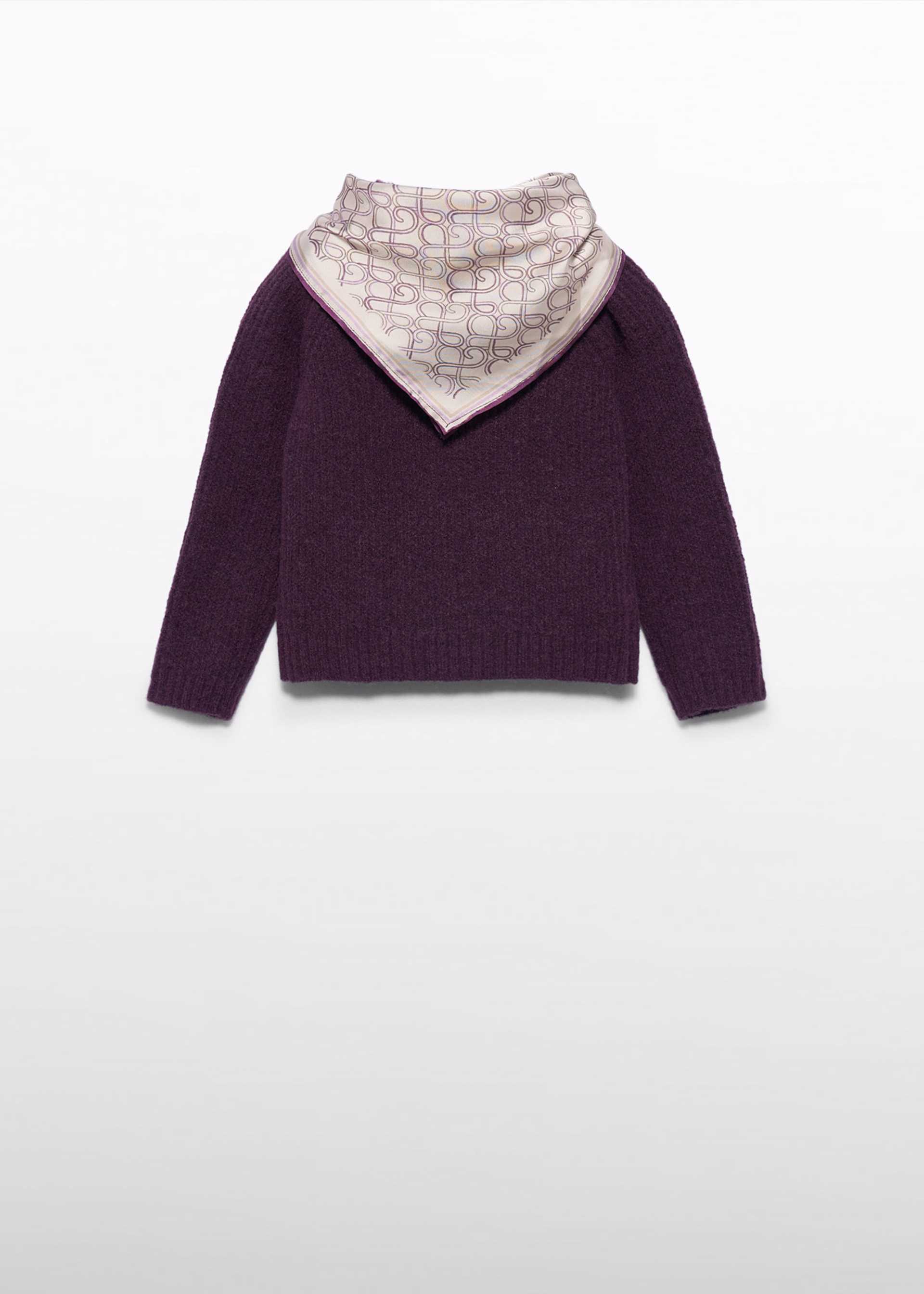 Sweter z chustą dla dziewczynki