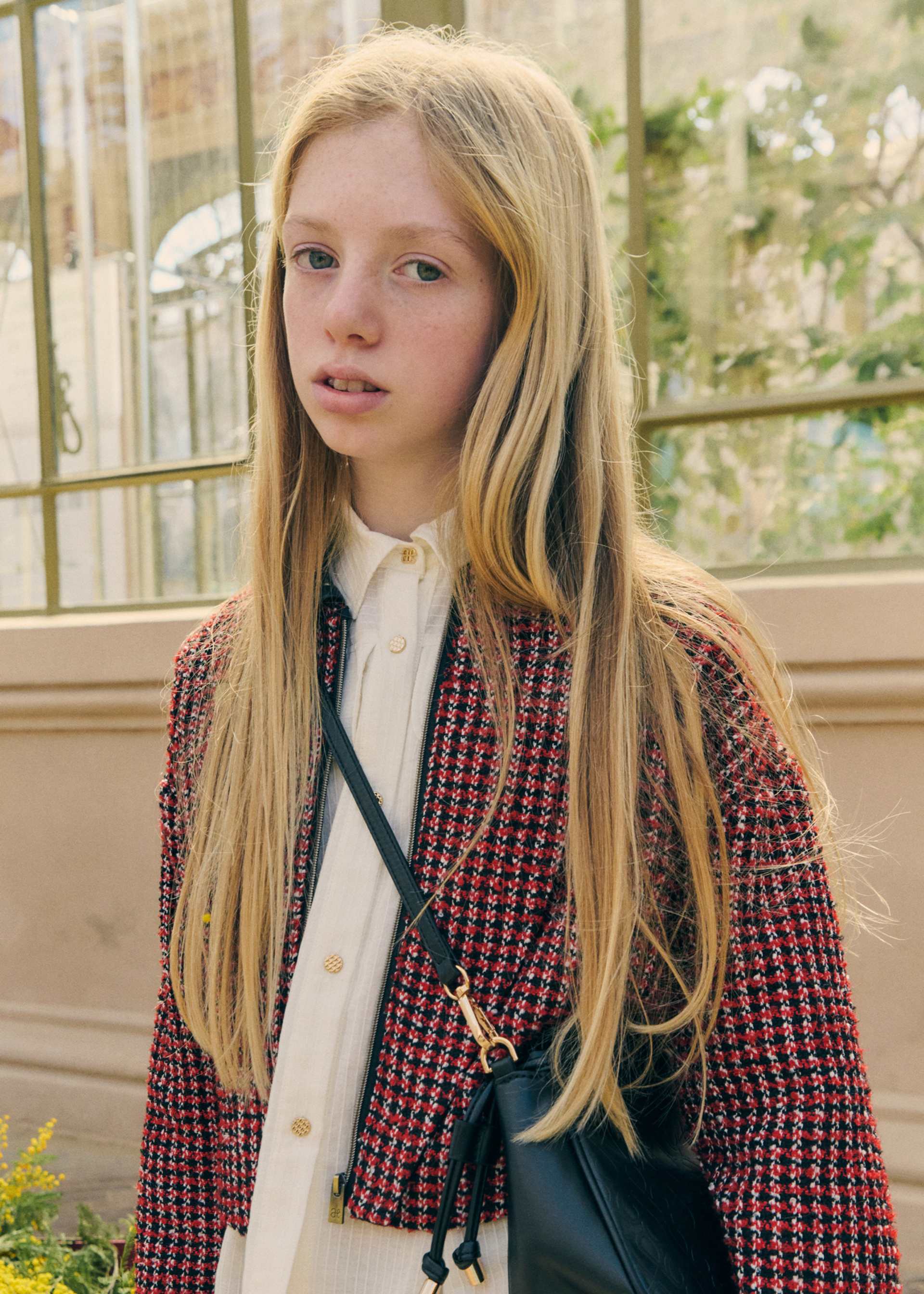 Giacca tweed bambina