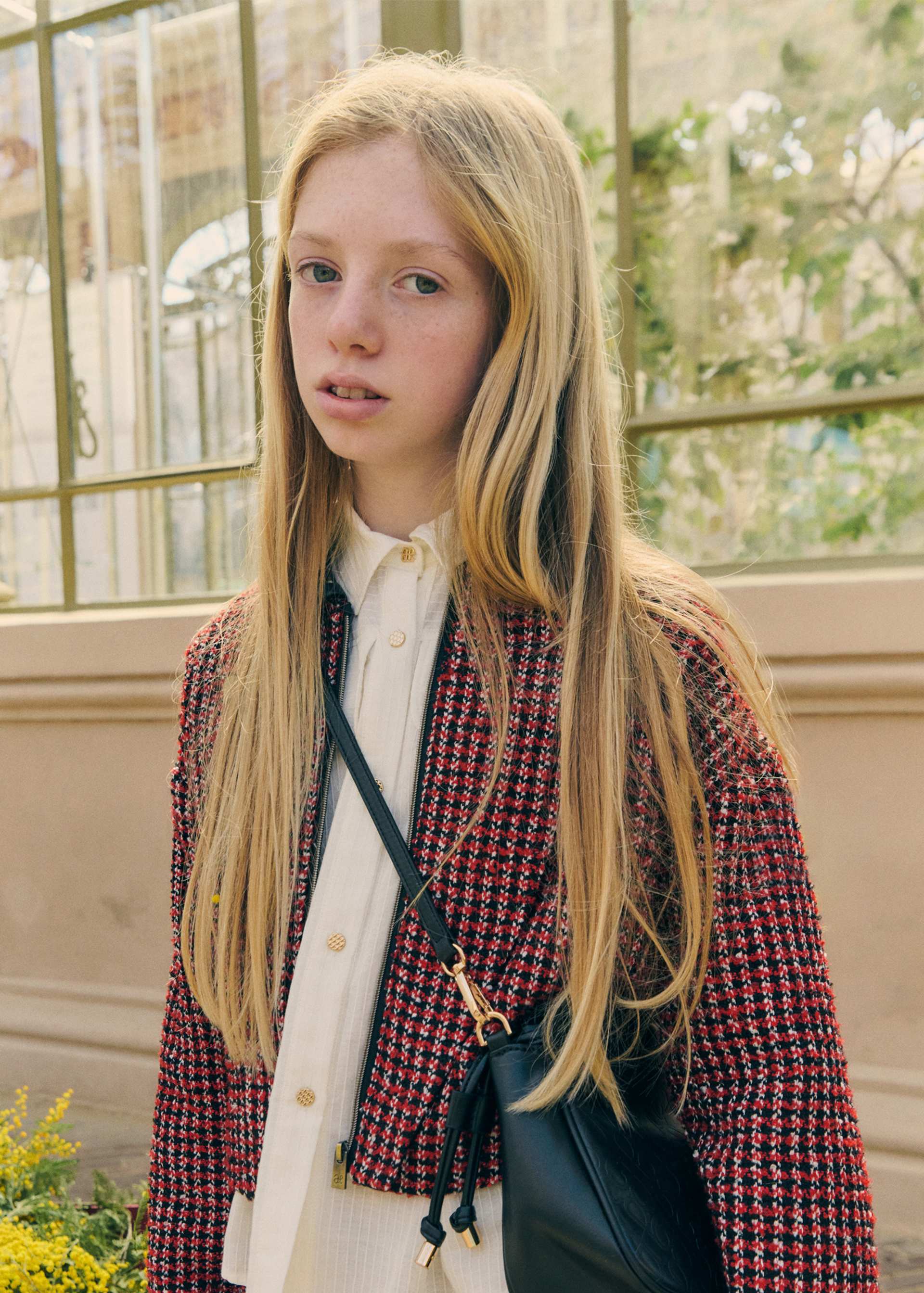 Girls' tweed jacket