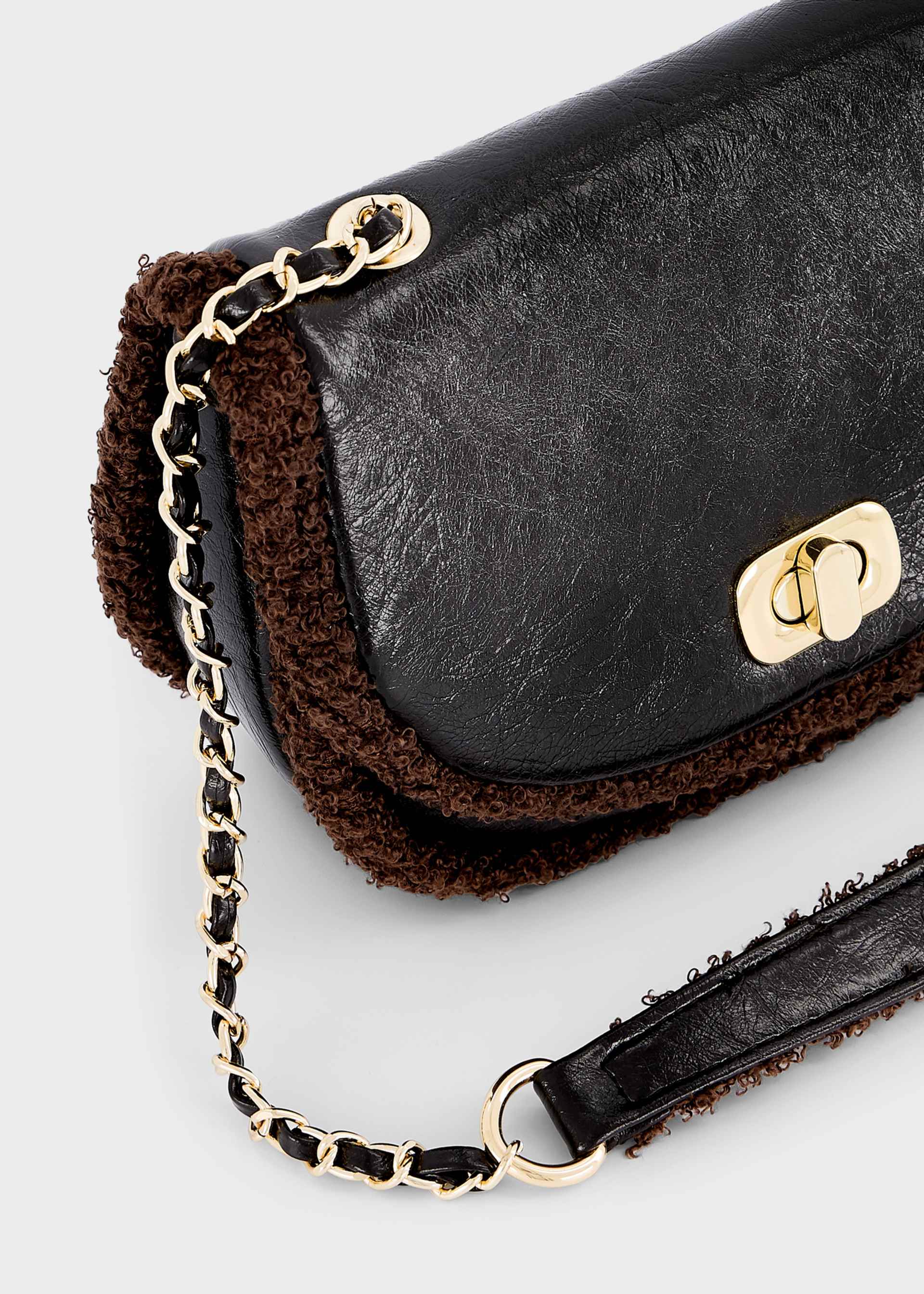 Girl Mixed Sherpa Bag