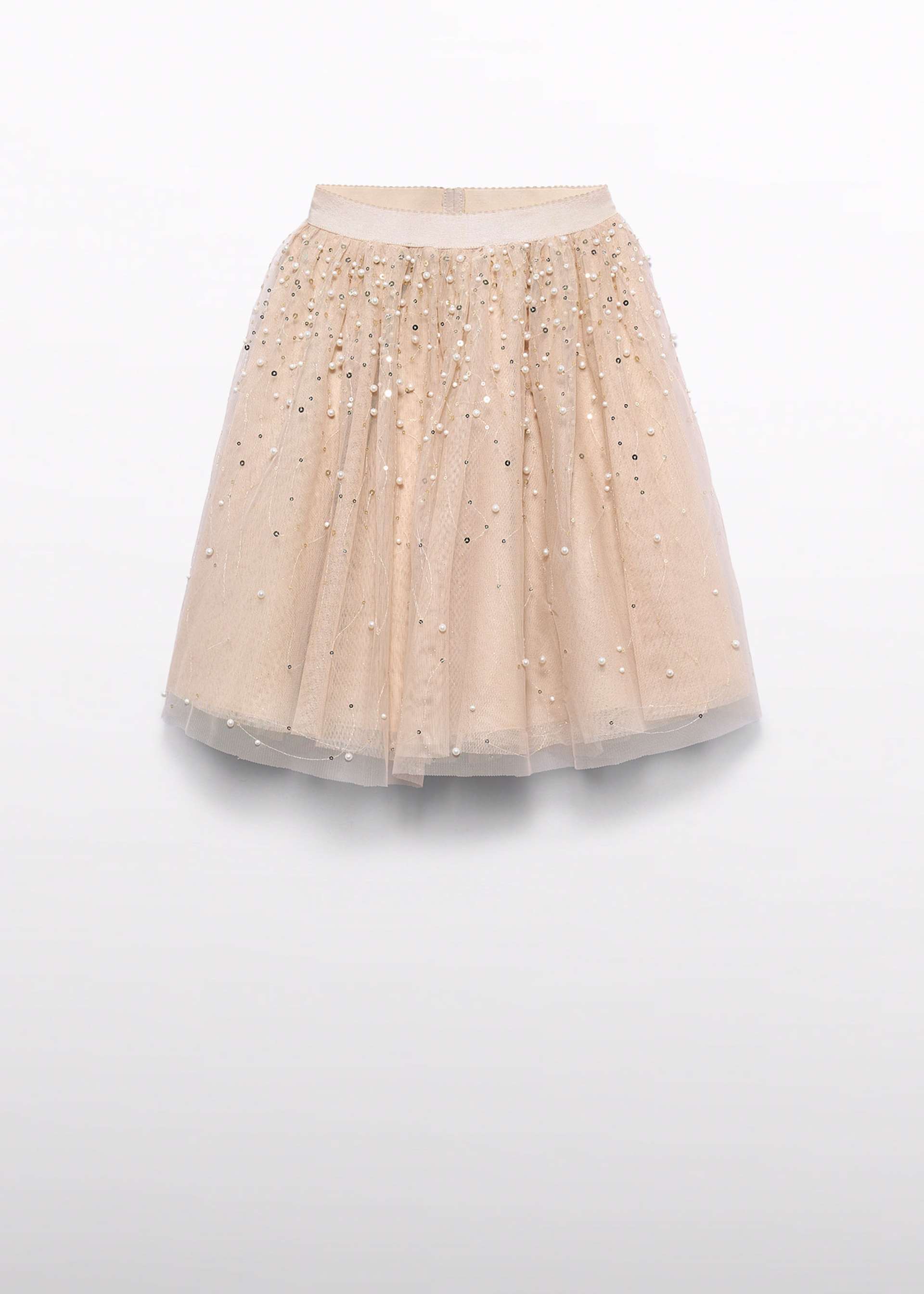Falda midi perlas niña