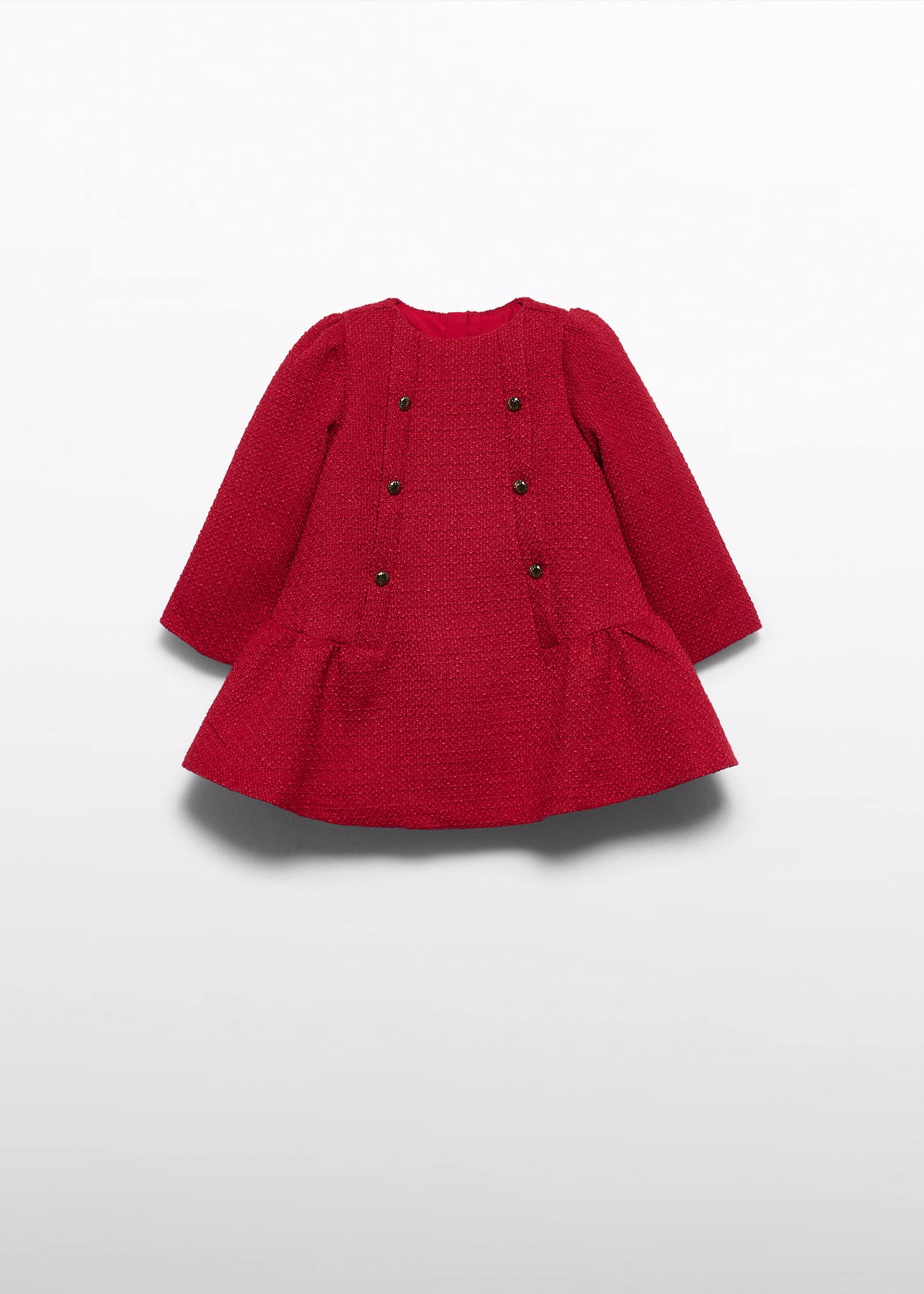 Tweed dress for baby girls