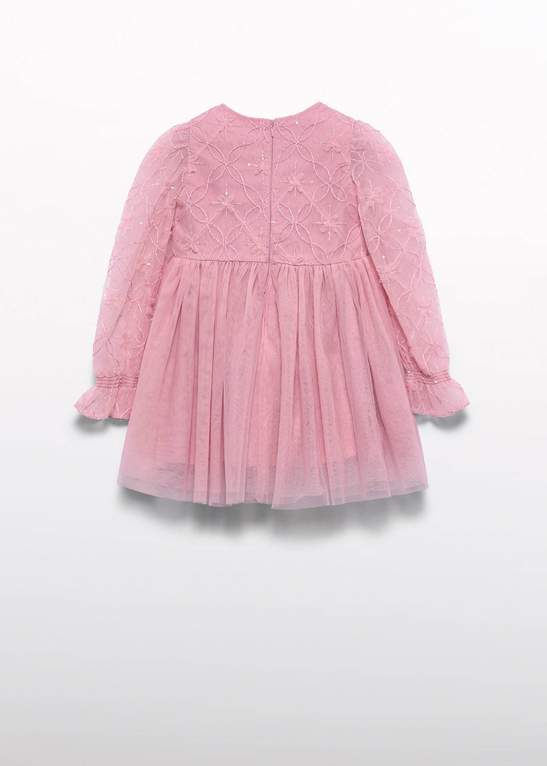 Girl Embroidered Tulle Dress