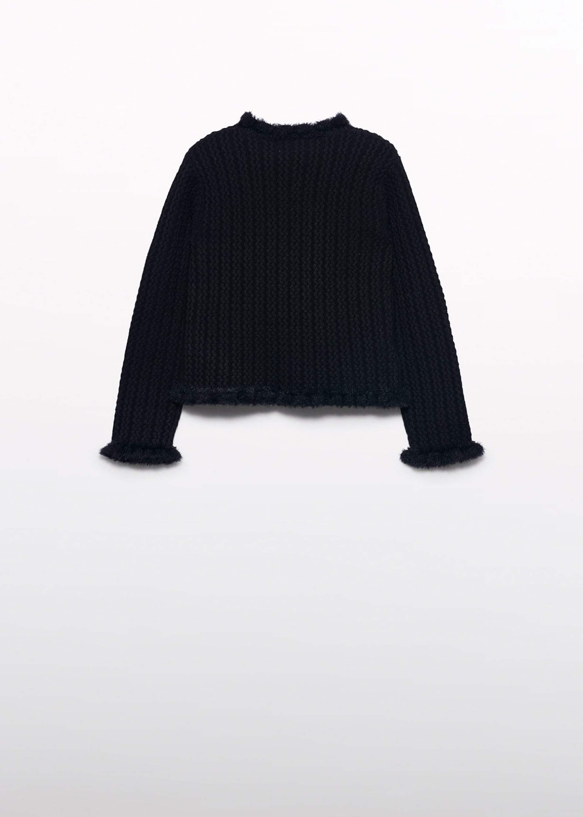 Girl Knit Sweater with Cable Design