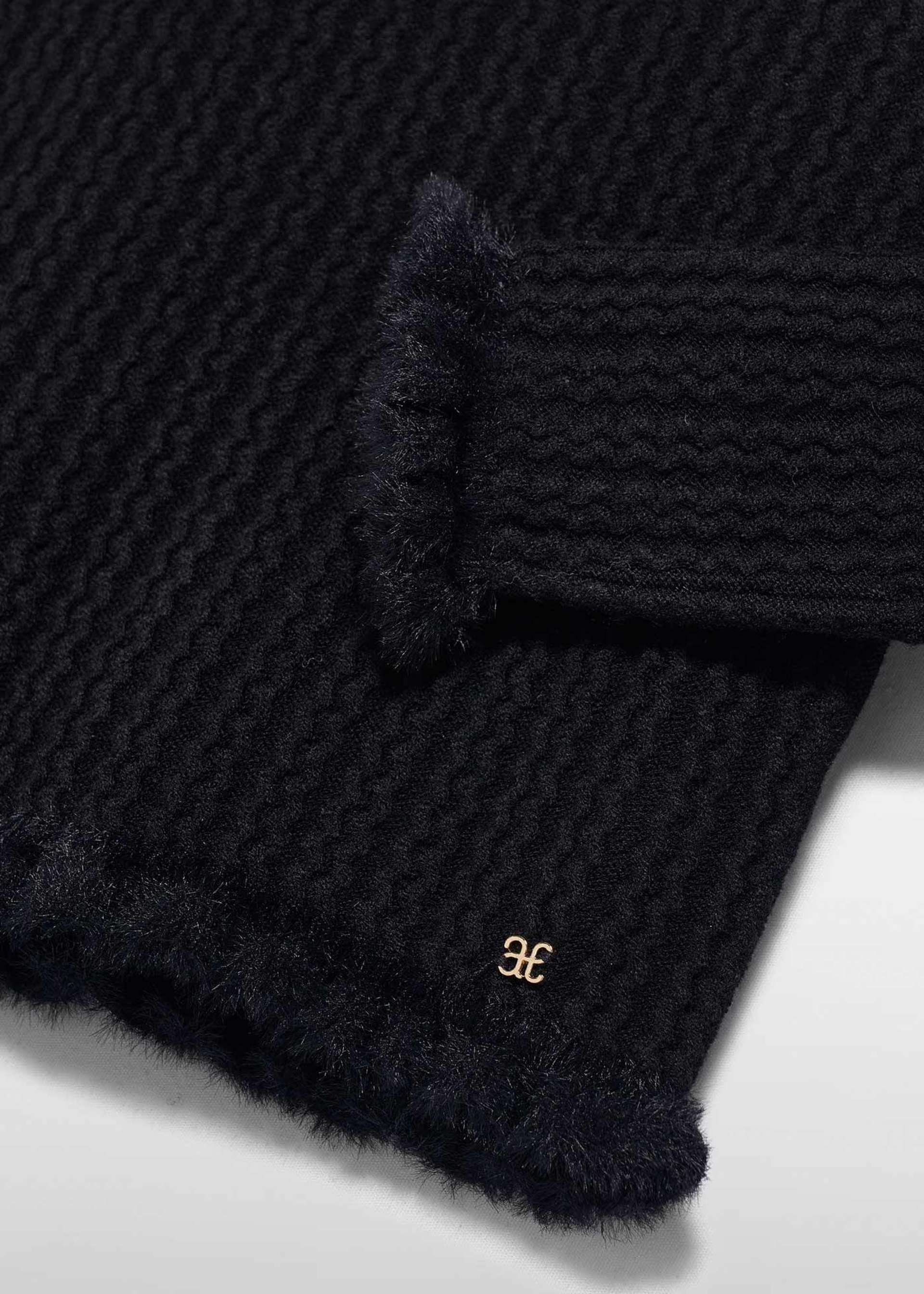 Girl Knit Sweater with Cable Design