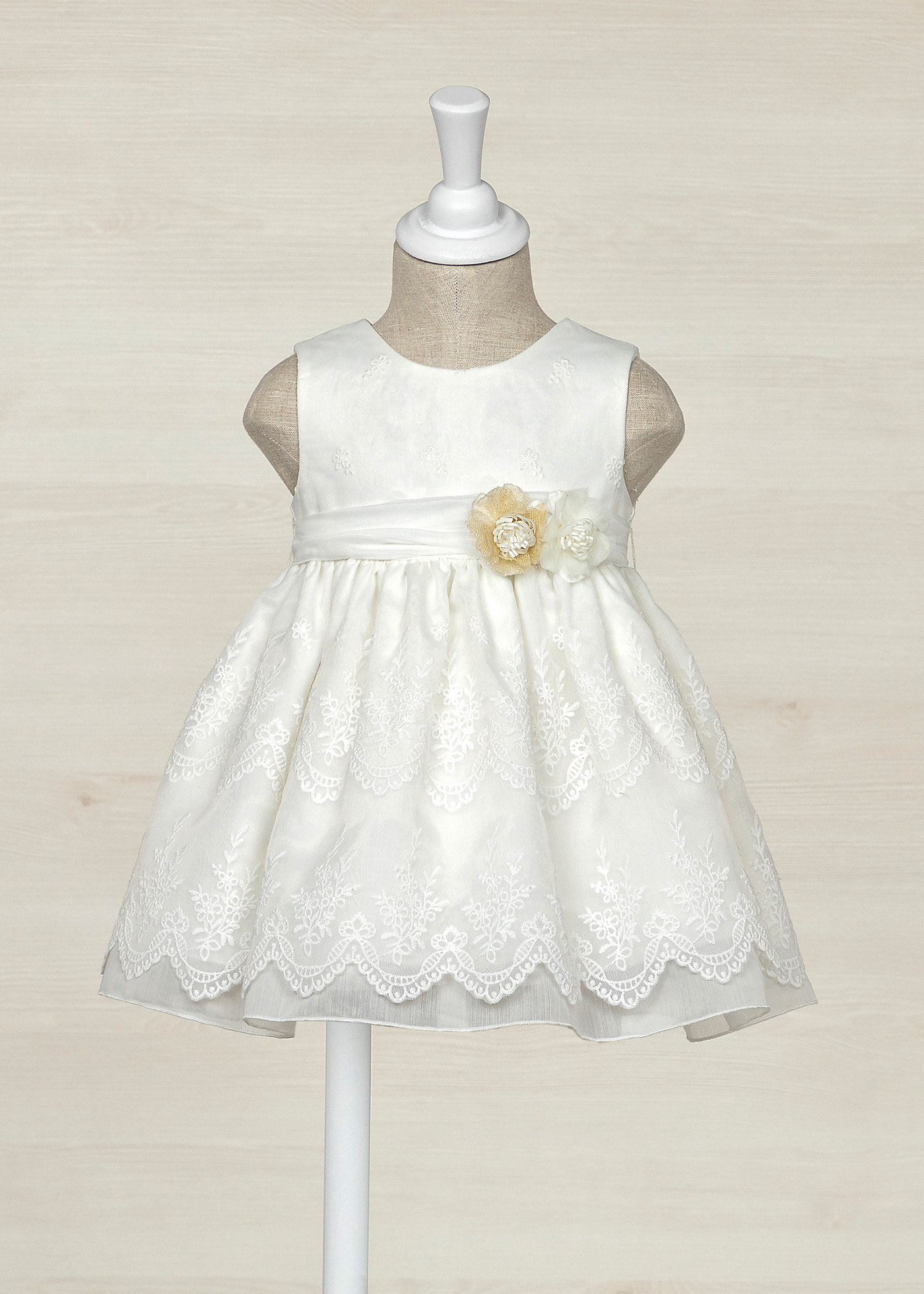 Toddler Baptism Dress White Heirloom Lace & Satin Accents, Handmade –  Strasburg Children