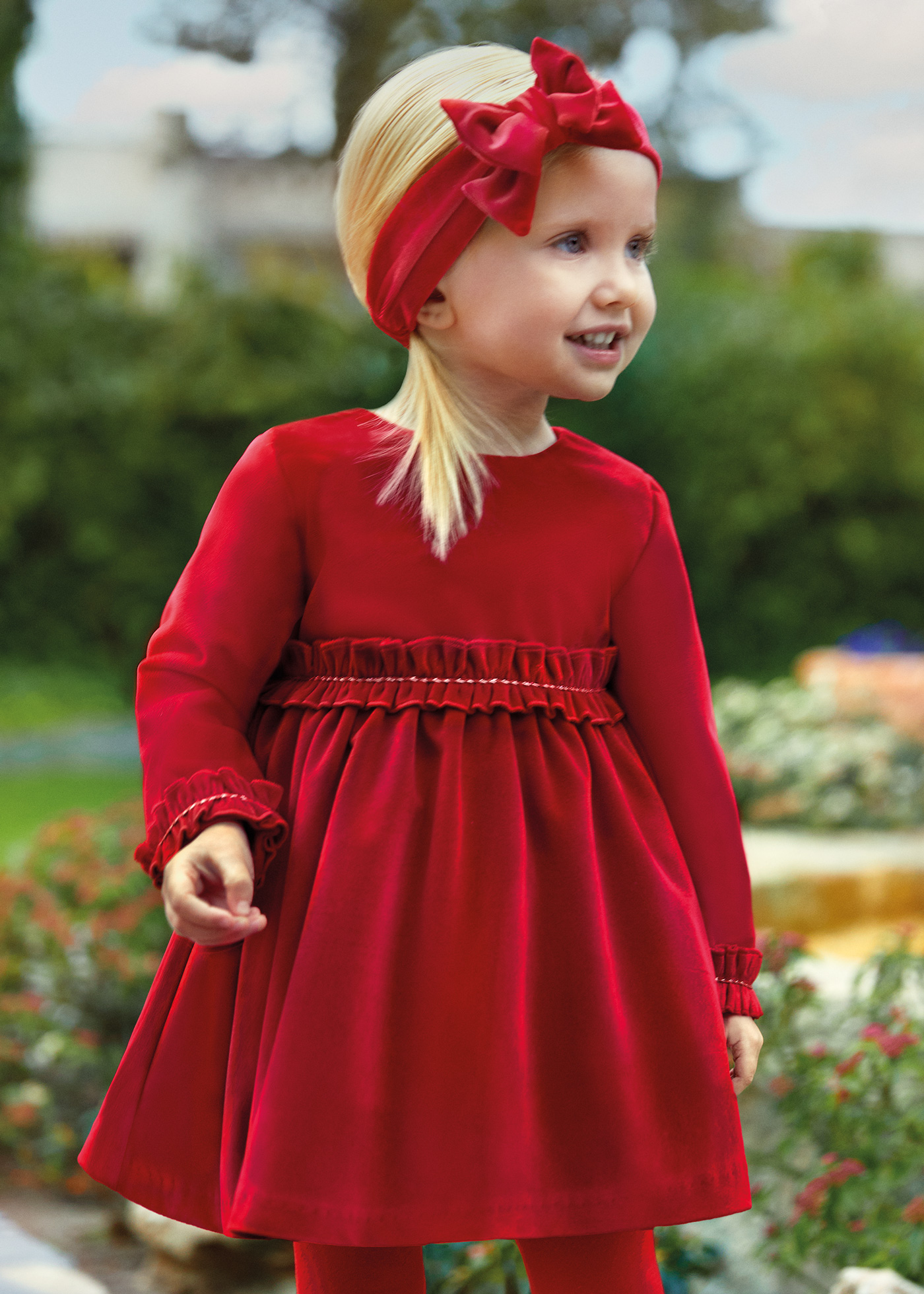 Baby shop red gown