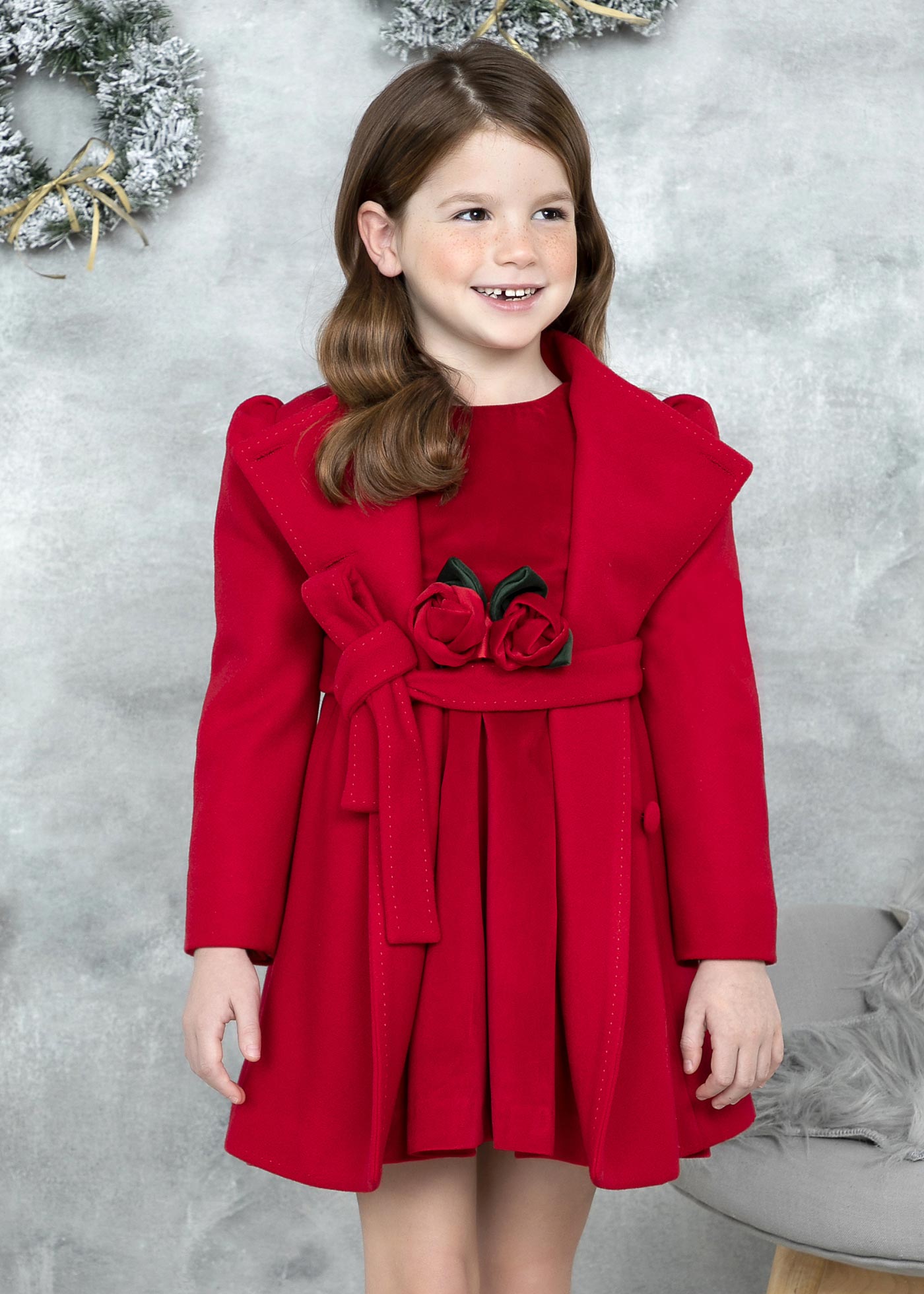 Wool coat girl Abel & Lula