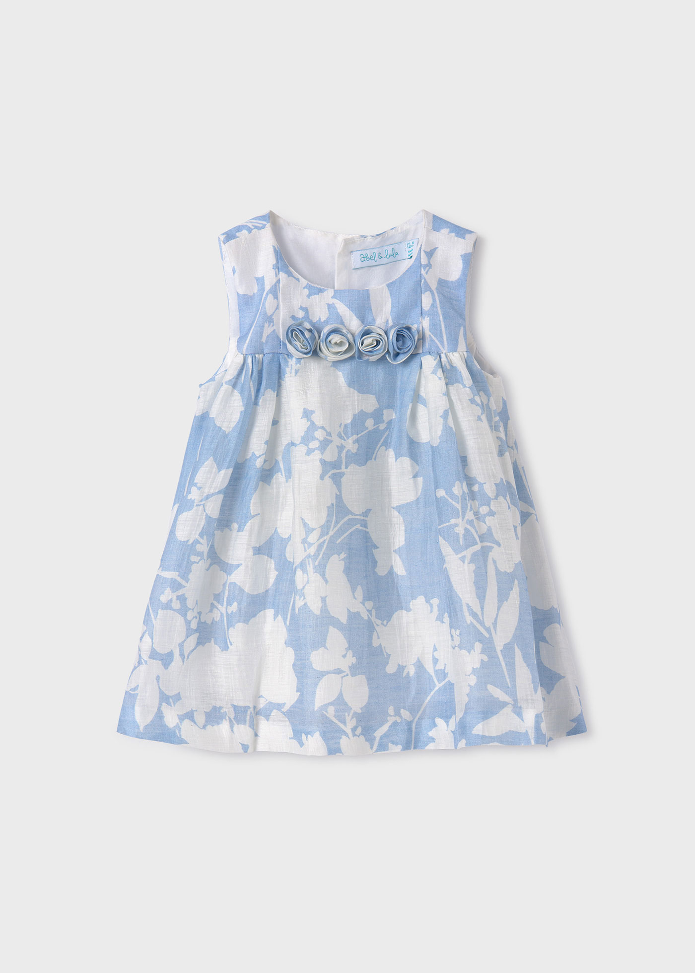 Abel amp; Lula floral-print satin dress - Blue