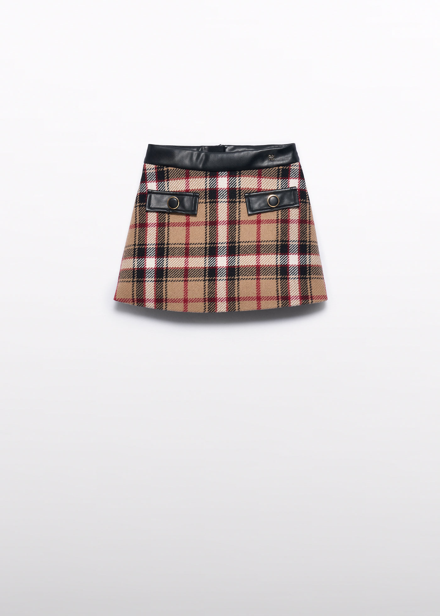 ABEL & LULA GIRL PLAID KNIT SKIRT SET