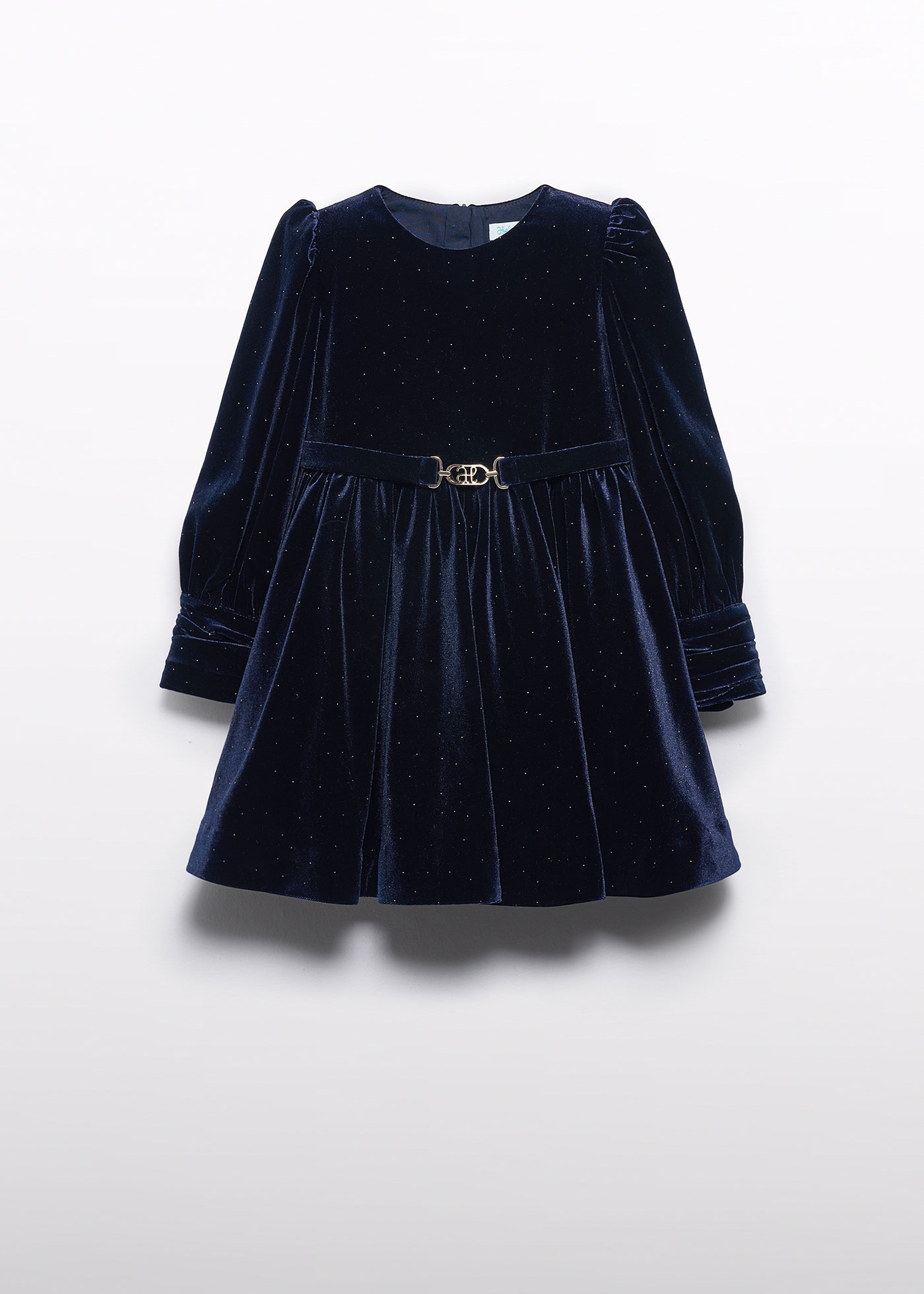Abito velluto glitter bambina Blu Navy Abel Lula ®