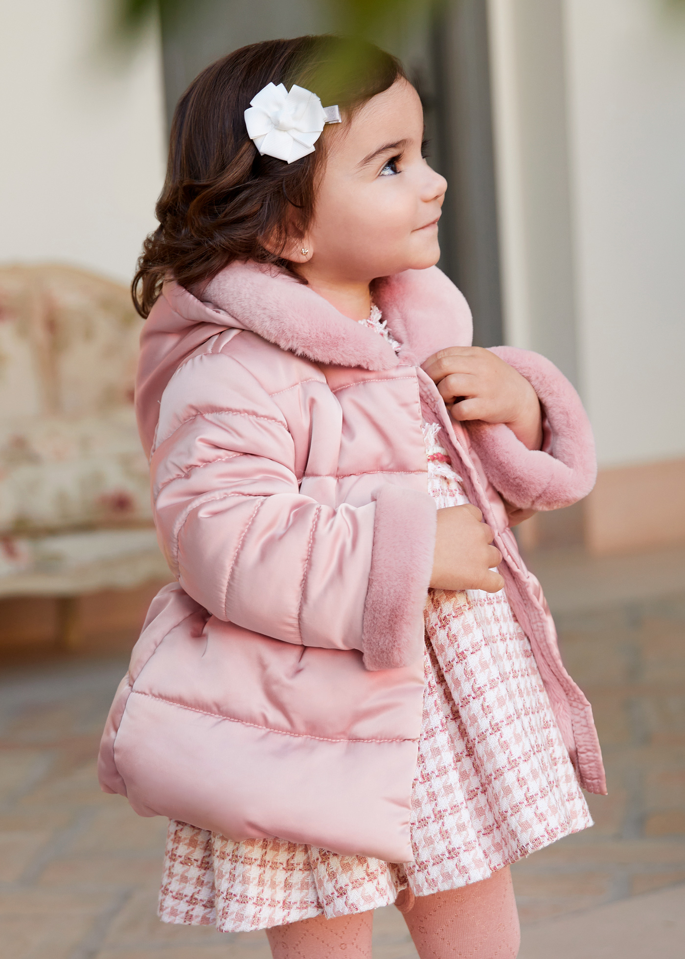 Fur coat baby girl best sale