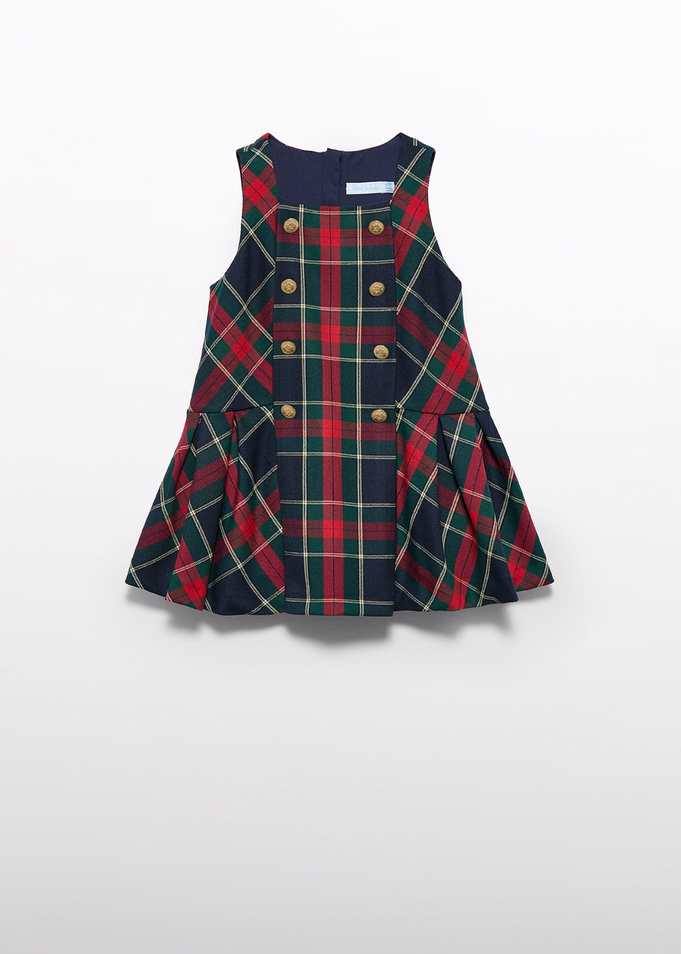 HOT ! Blue Tartan Pinafore Plaid Pinafore Dress Green Plaid Dress Blue  Tartan Pinafore Dress