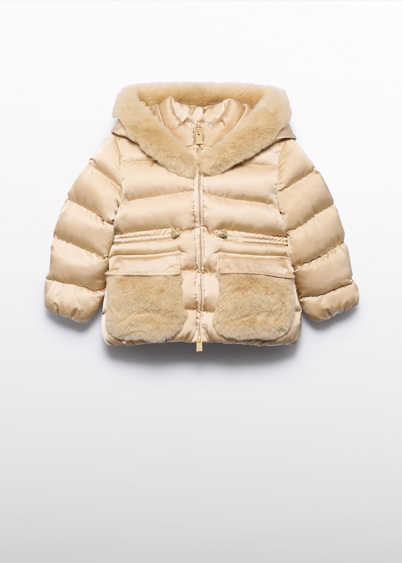 girl-satin-coat-with-faux-fur-